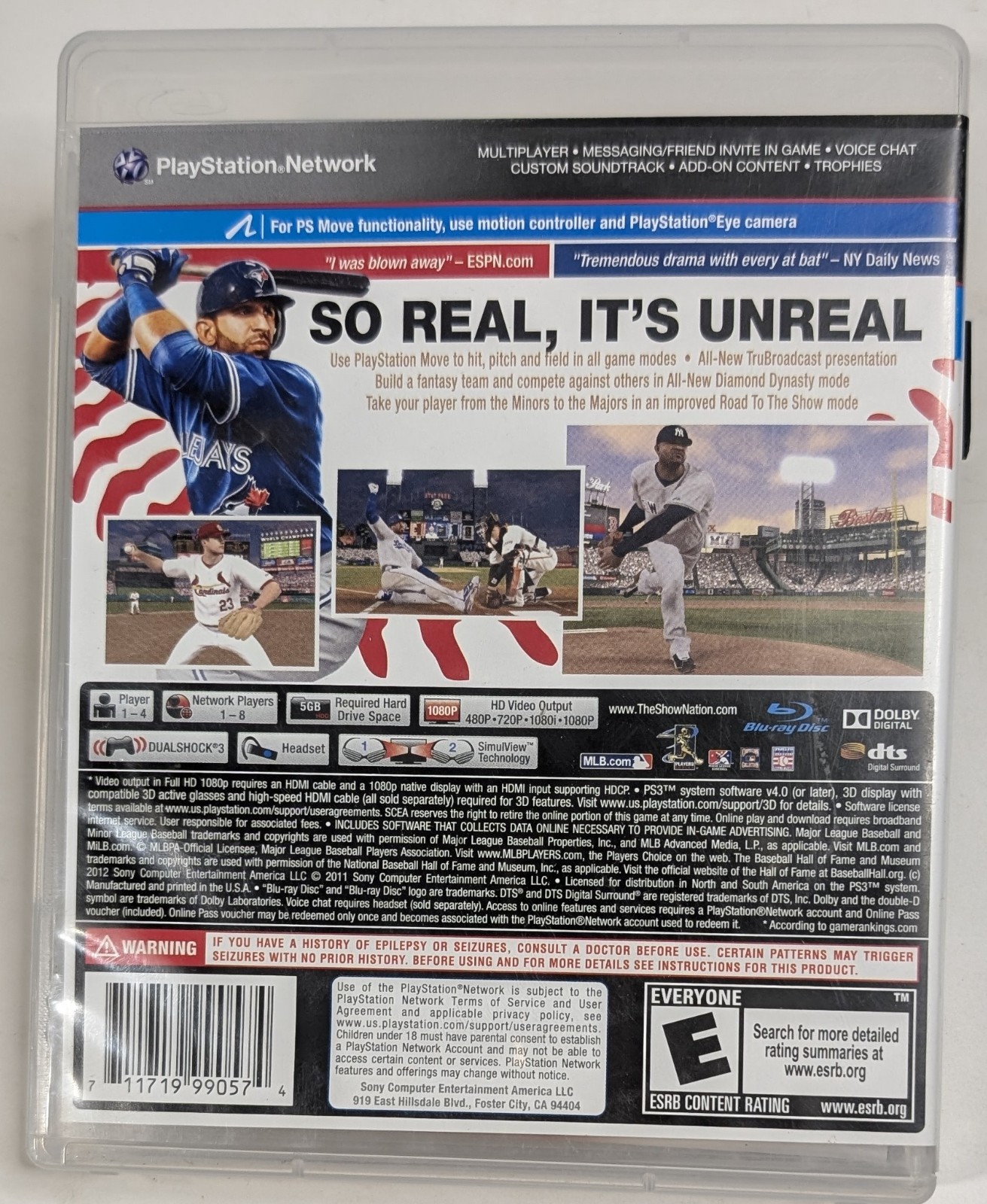 MLB 12: The Show PlayStation 3 PS3 Cib Tested & Working