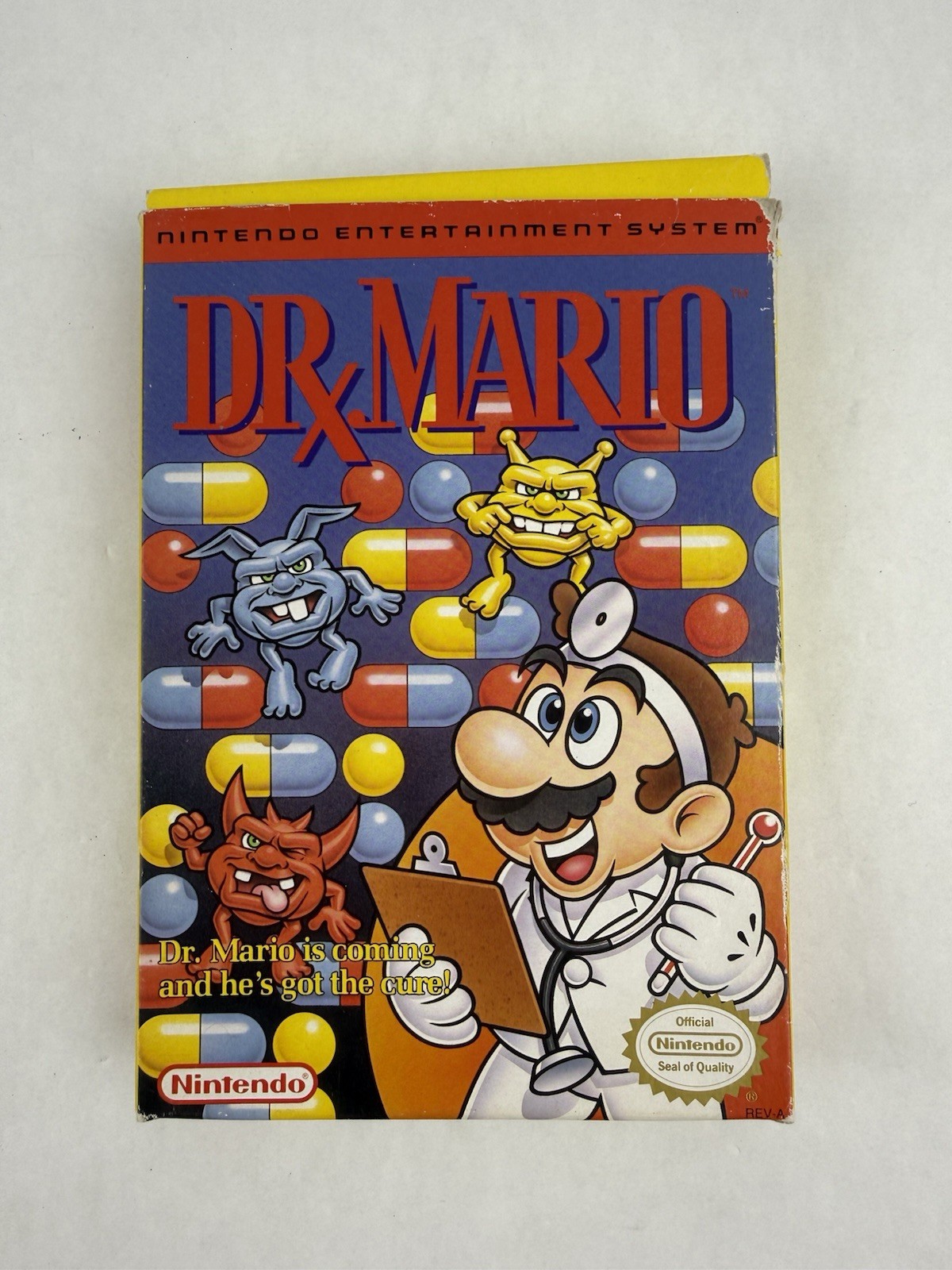 Dr. Mario (Nintendo NES, 1990) CIB, Complete in Box W/ Manual Tested & Working