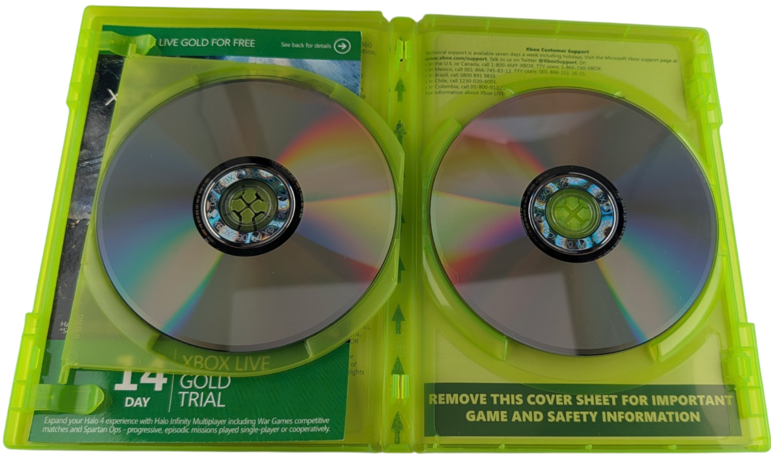 Halo 4 Xbox 360 2 Disc Set With Case NTSC 2012 Microsoft HND-00040