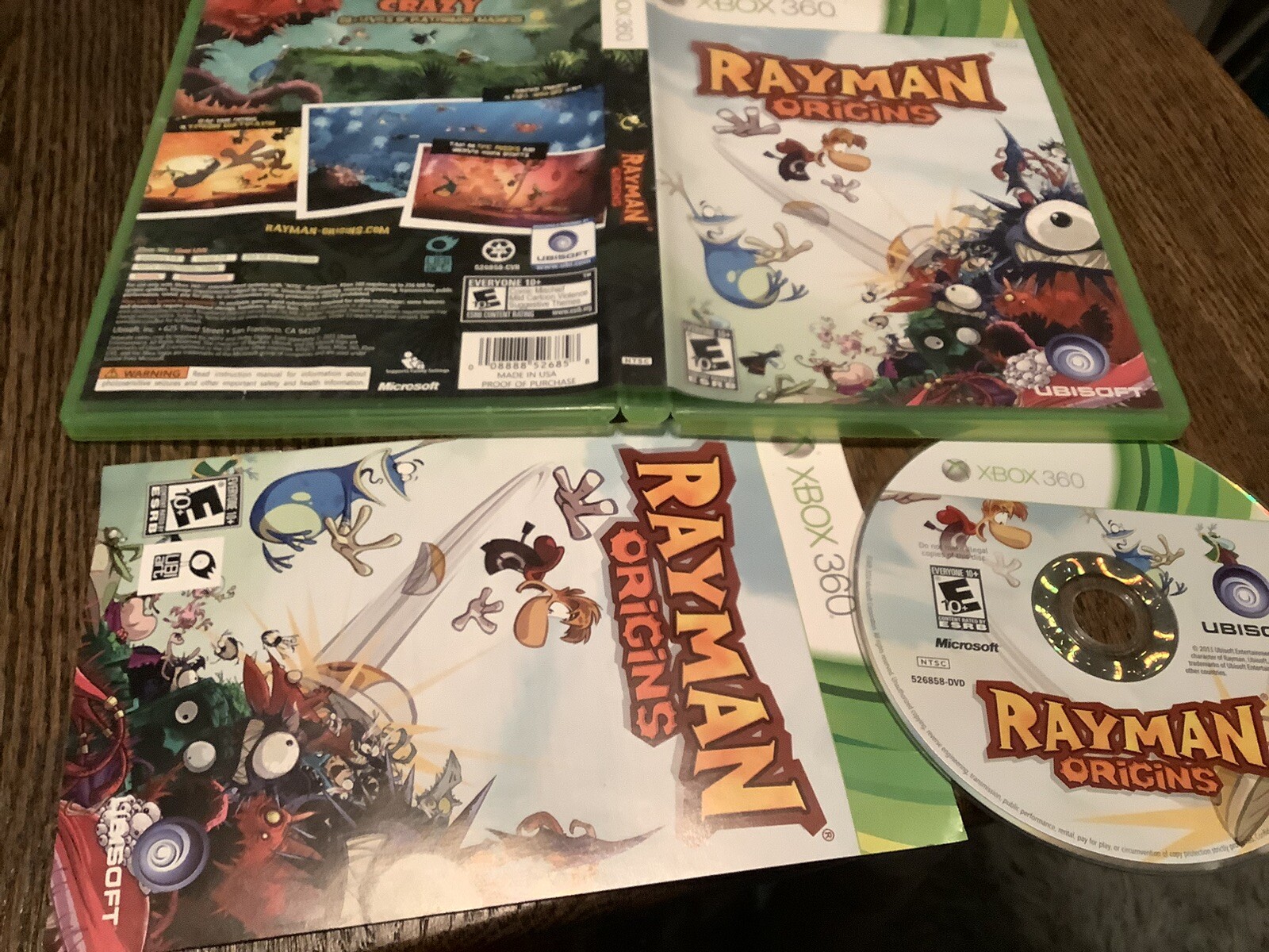 Rayman Origins (Microsoft Xbox 360, 2011) Used Fun Adventure Free USA Shipping