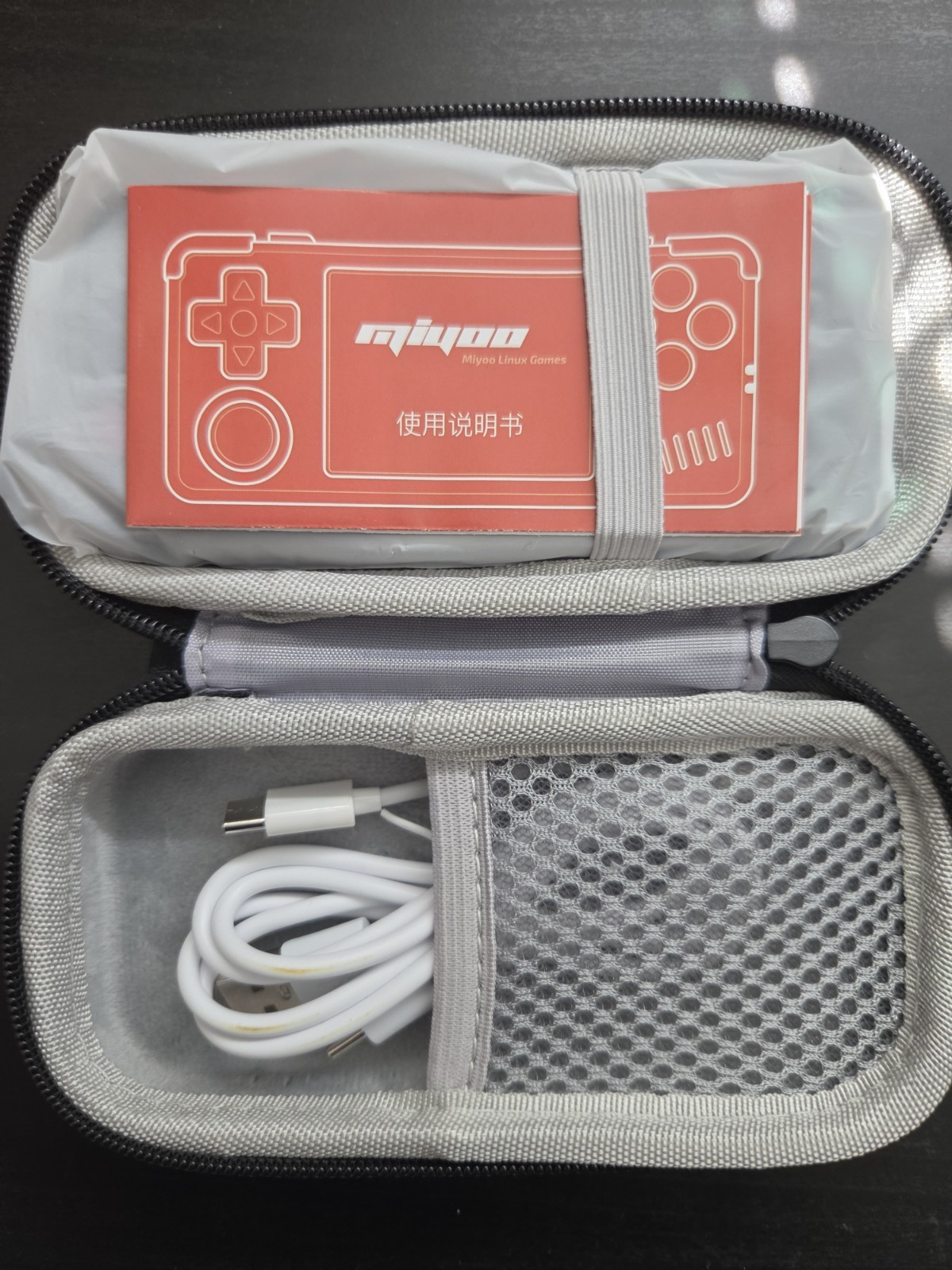 Miyoo A30 Retro Handheld Game Console,Portable Game Emulator – Grey & White