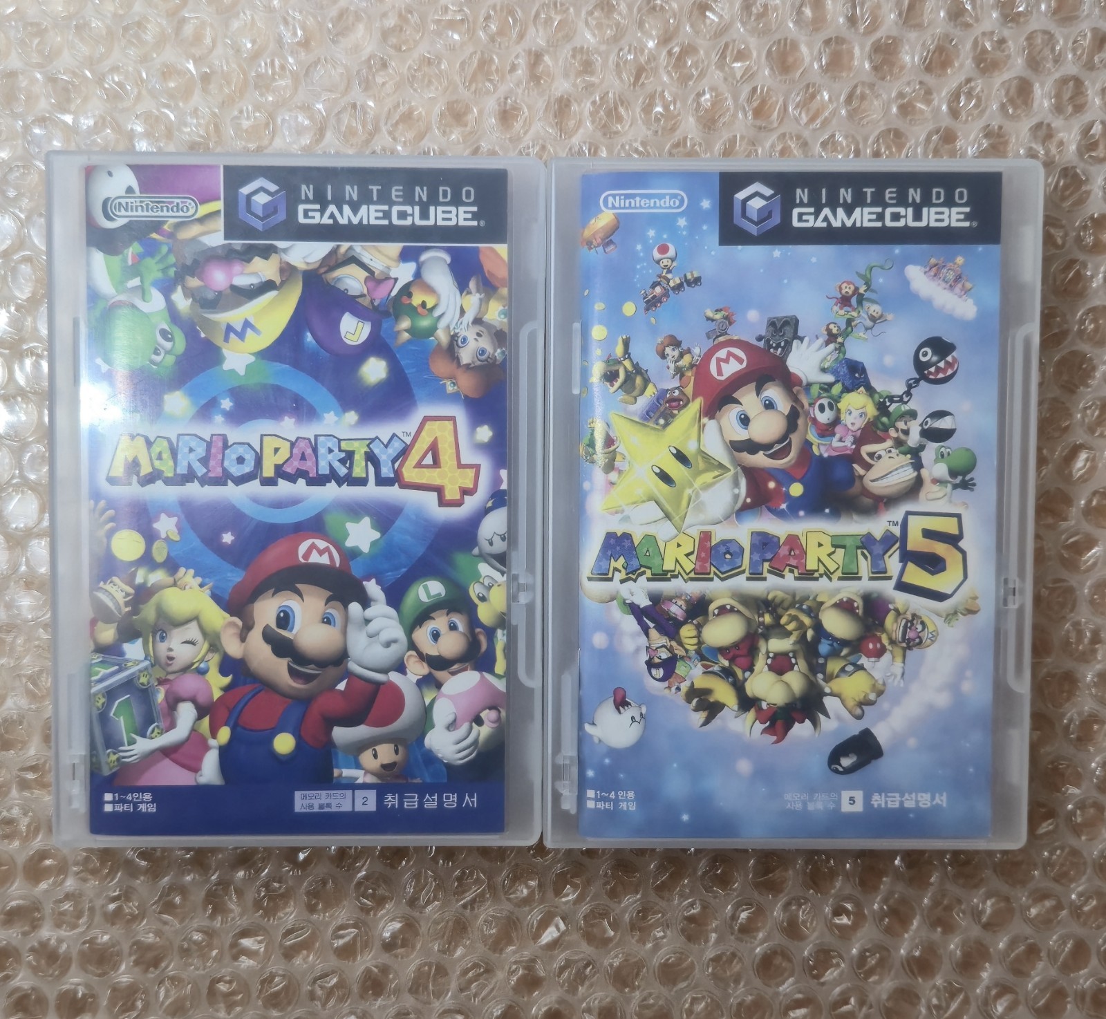 Korean Mario Party 4 & 5 for Nintendo Gamecube CIB Rare Korea