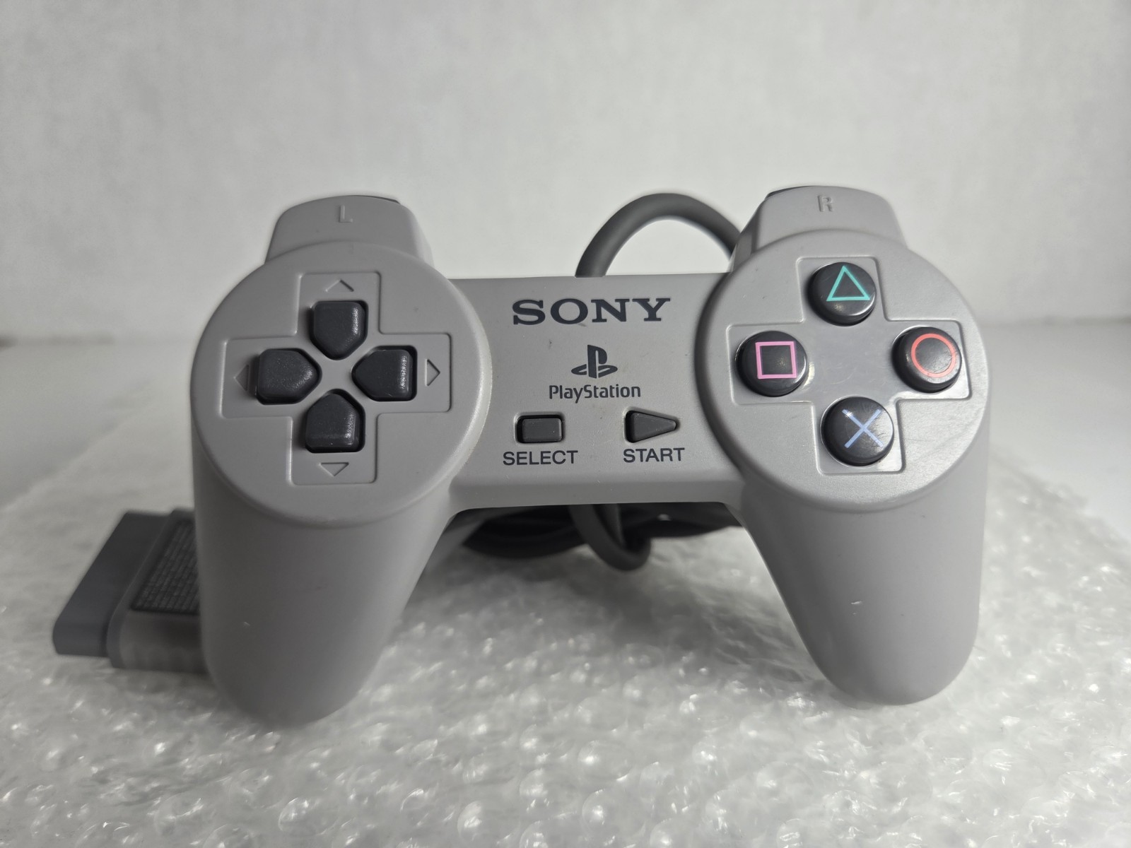 PS1 Gray Controller Sony PlayStation PS2 SCPH-1080 Tested OEM Cleaned No Analog
