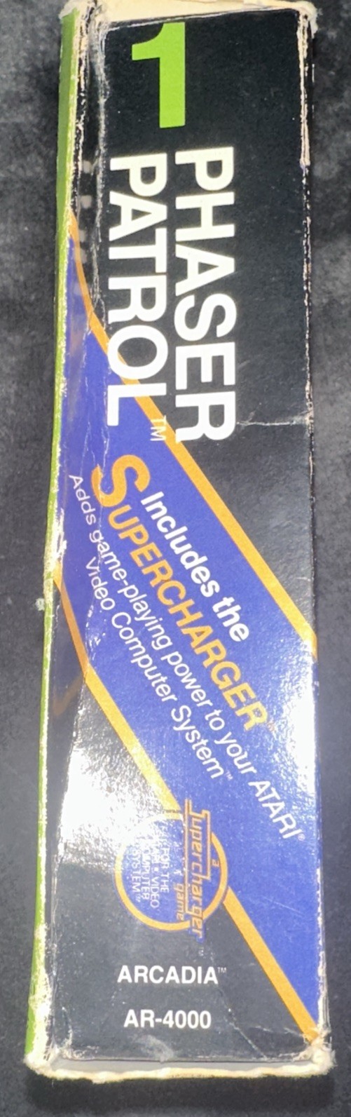 Phaser Patrol Cassette Game For Atari 2600 includes the supercharger read Discre