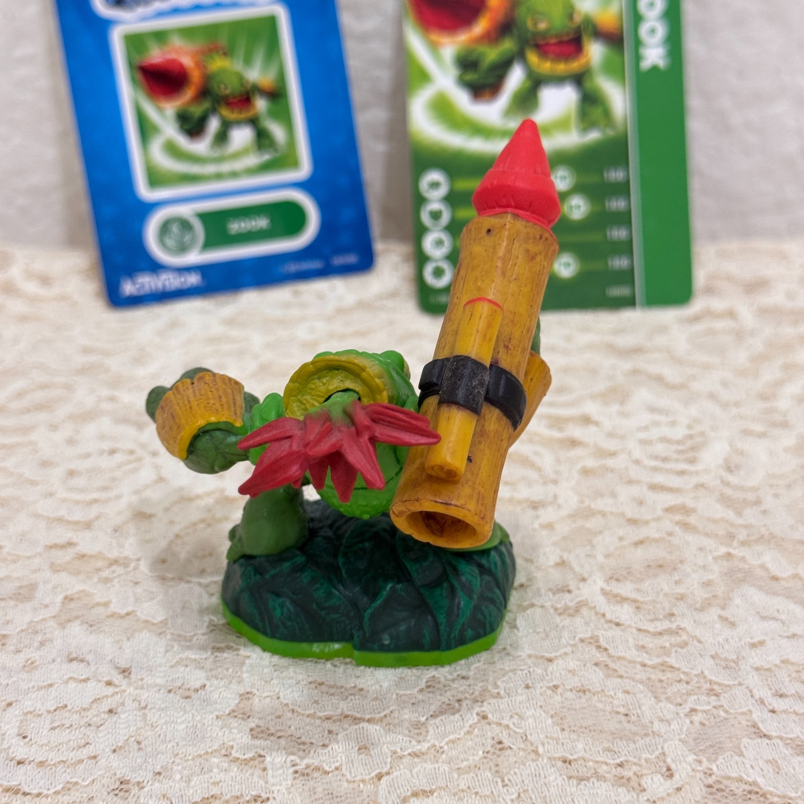 Skylanders Spyro’s Adventure Zook Figure 2011 Activision with 2 Cards Life