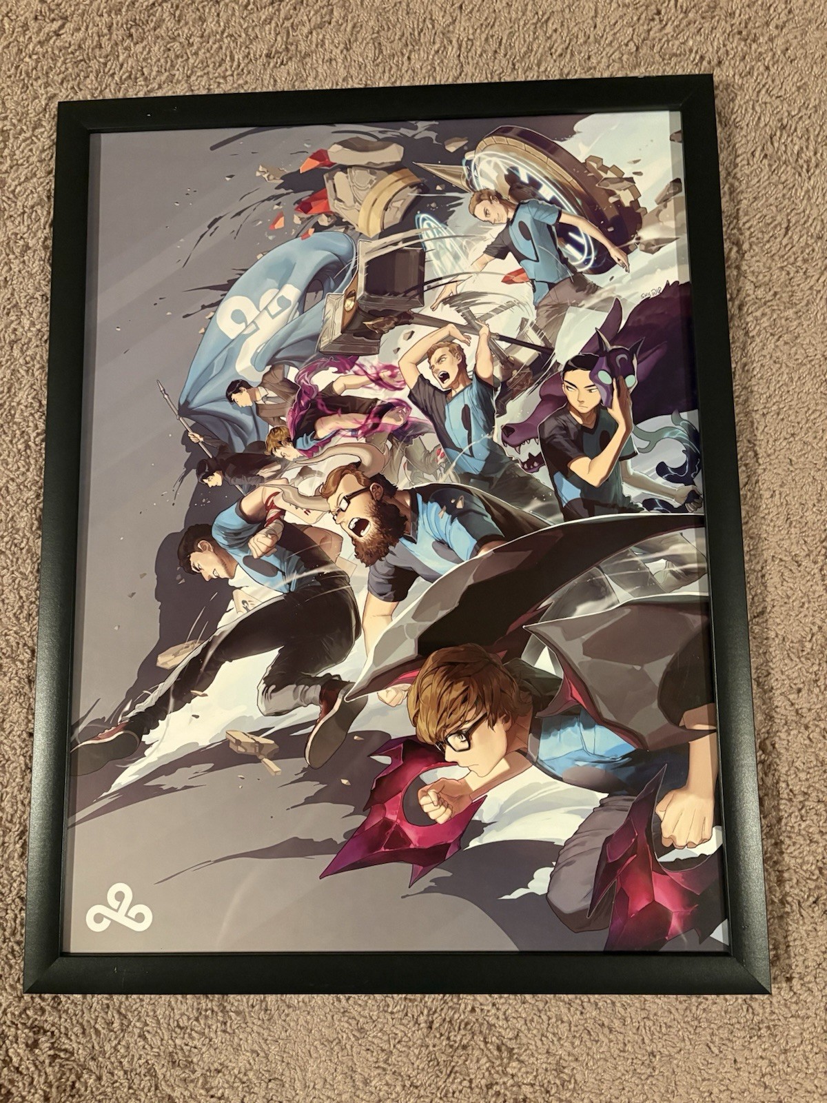 Cloud9 C9 League Of Legends Worlds 2018 Poster (frame Not Included)