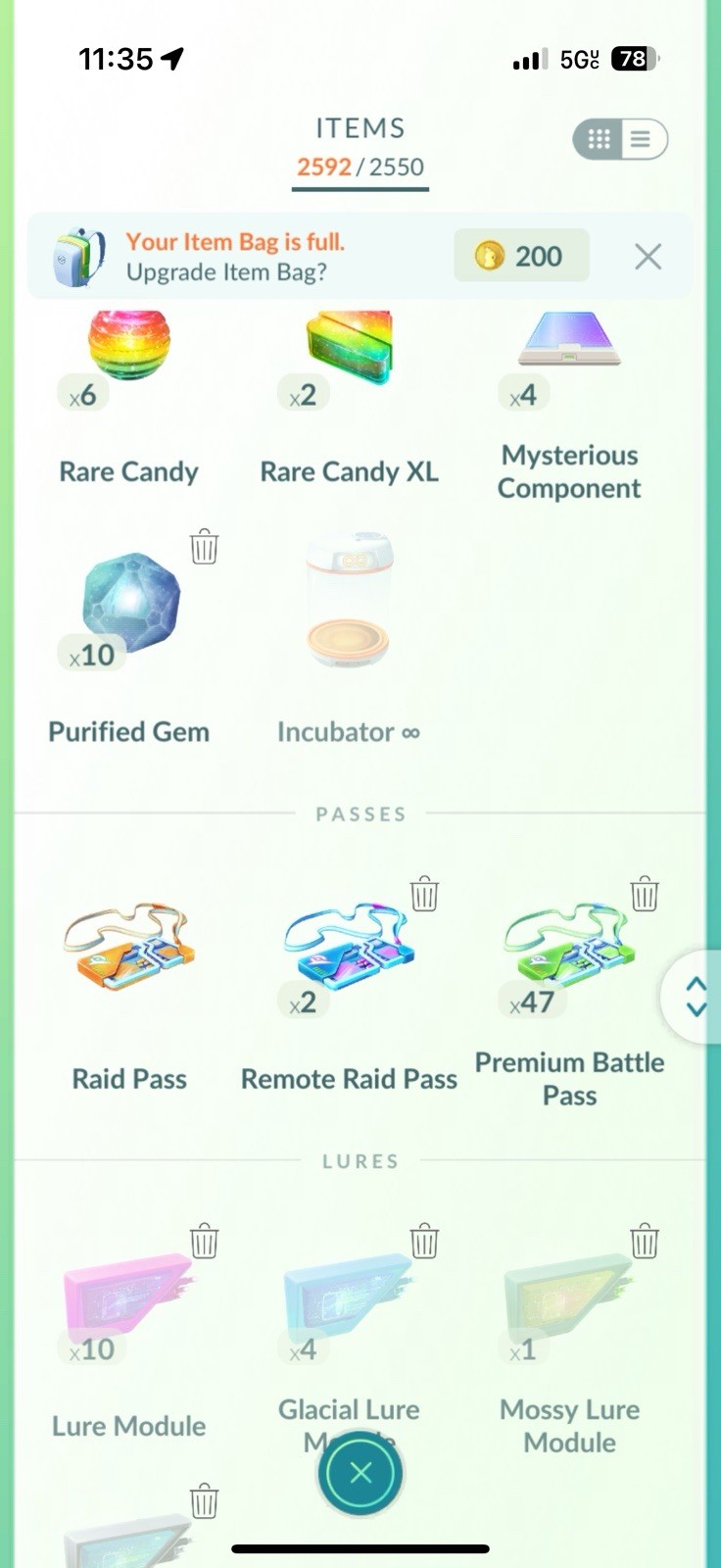 Pokémon Go Account iOS Lvl 42 – 47 Premium Raid Passes 2 Remote