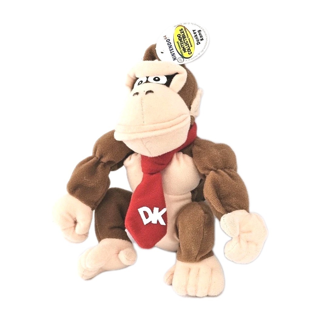 Vintage Nintendo 64 Donkey Kong Beanbag Plush + Hang & Tush Tag (BD&A, 1997) Toy