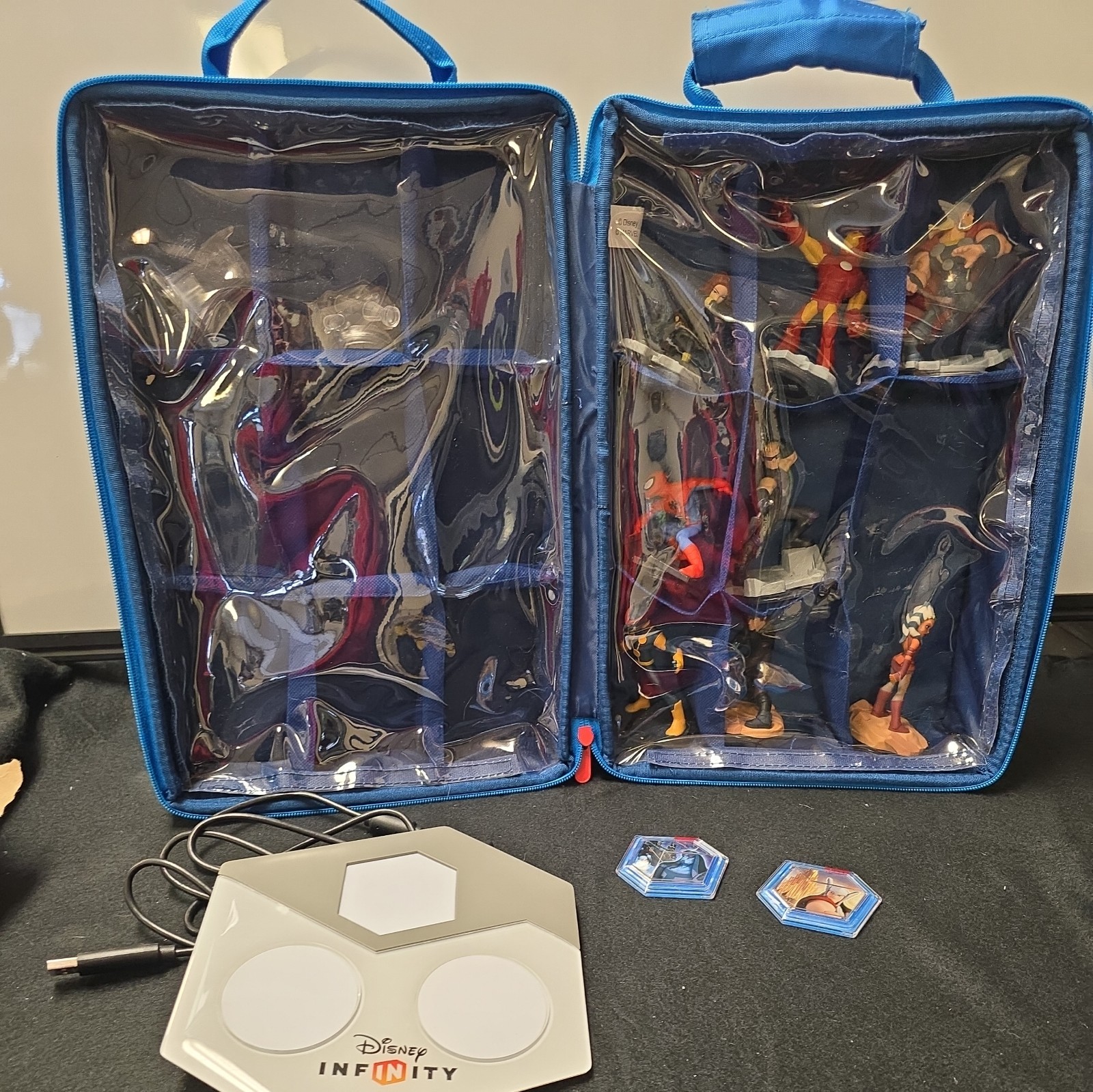 Lot Of 10 Disney Infinity 2.0 Edition Figures Marvel Super Heroes, Case/Portal