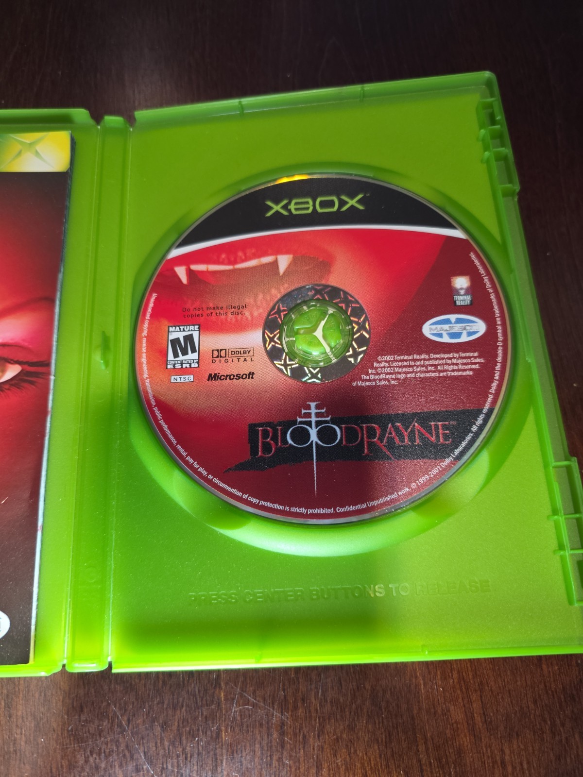 BloodRayne – Microsoft Xbox – 2002 – NTSC-U/C – Game Disc and Case