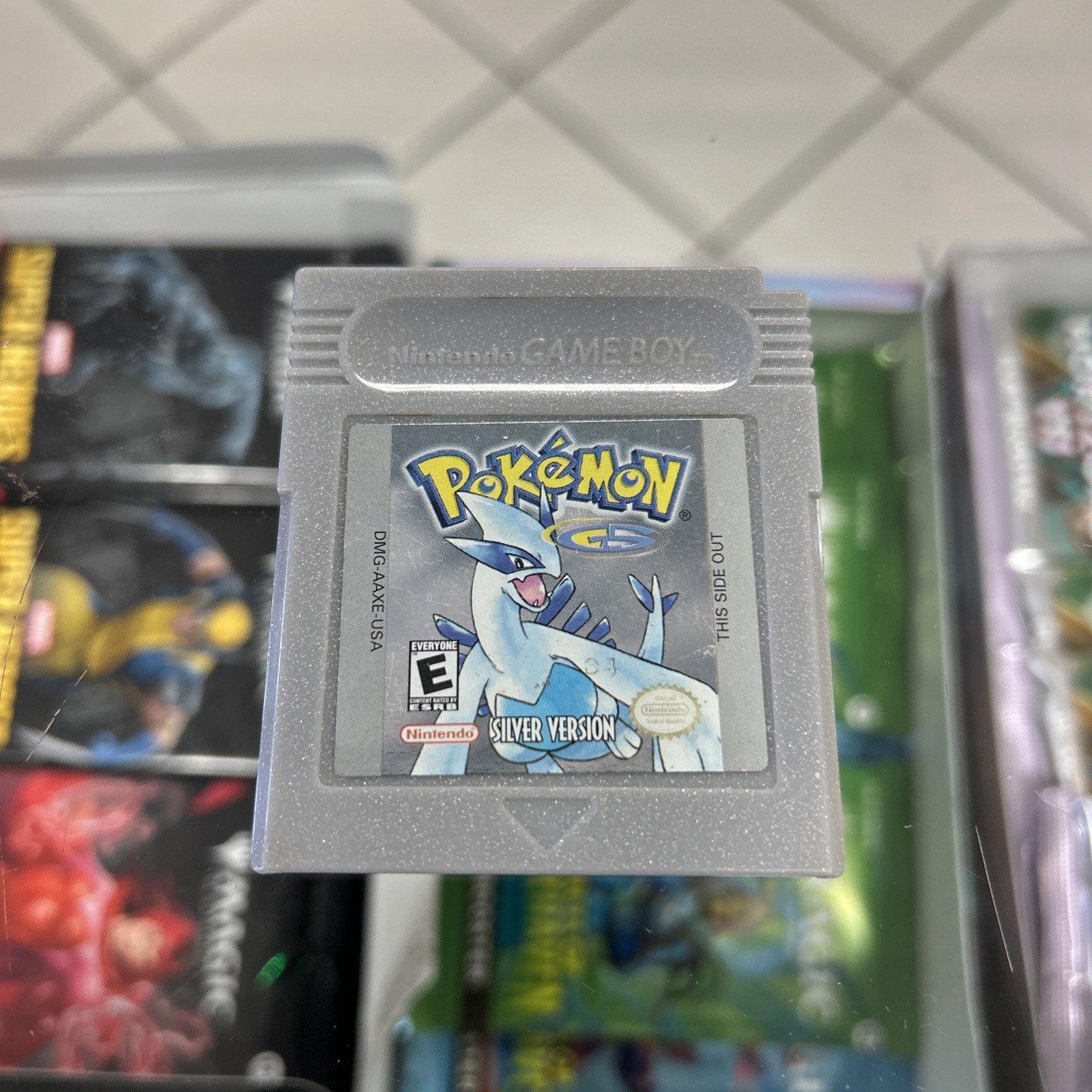 Pokemon Silver Nintendo Gameboy Color Authentic Cartridge DRY BATTERY