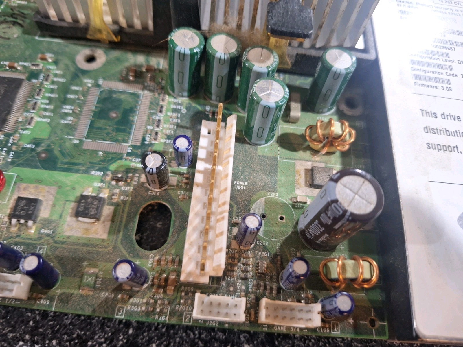 Original Xbox Console Motherboard V 1.1 Replacement 12 Pin Hard Drive HDD TESTED