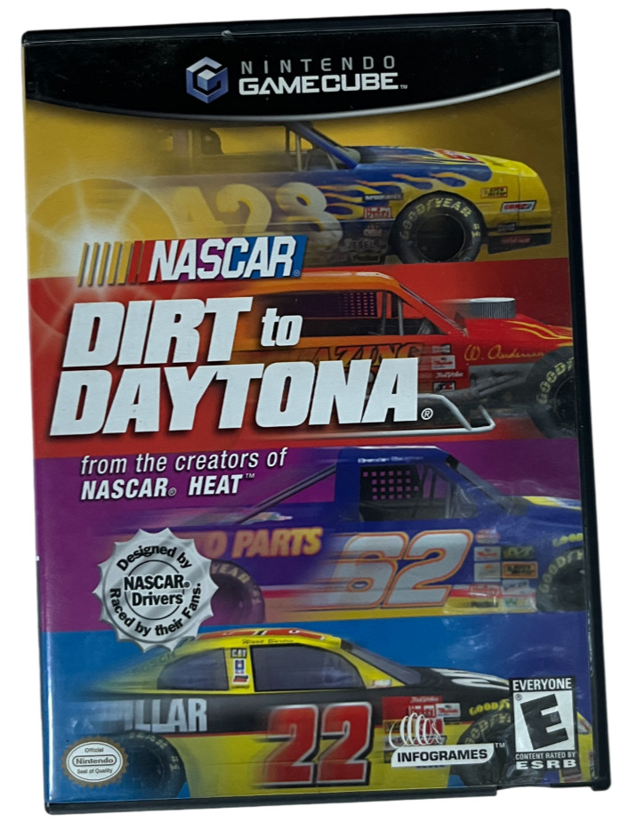NASCAR: Dirt to Daytona Nintendo GameCube – Tested – Missing Manual