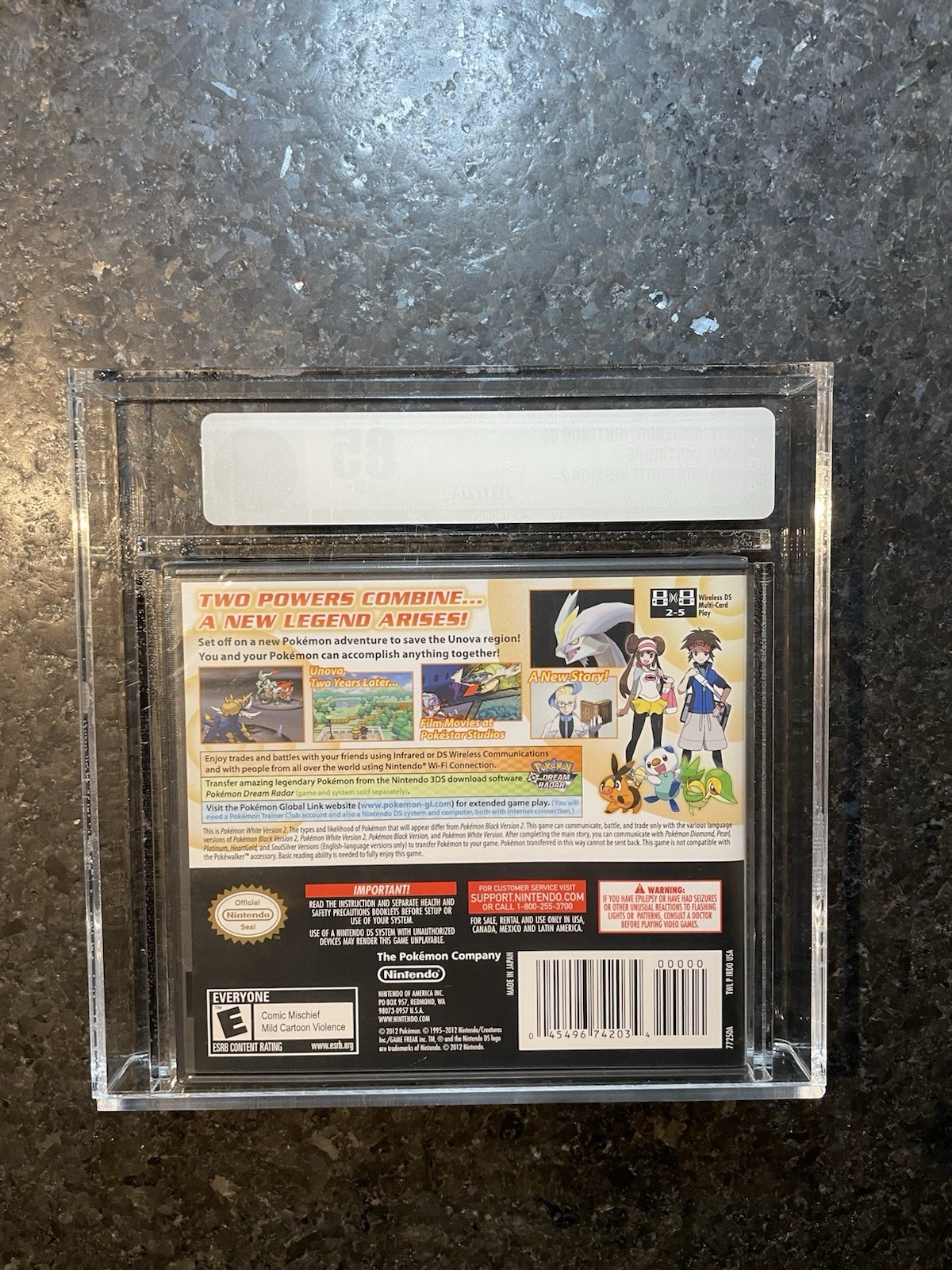 Pokemon White 2 Nintendo Da VGA 85 NM Silver Label 2012