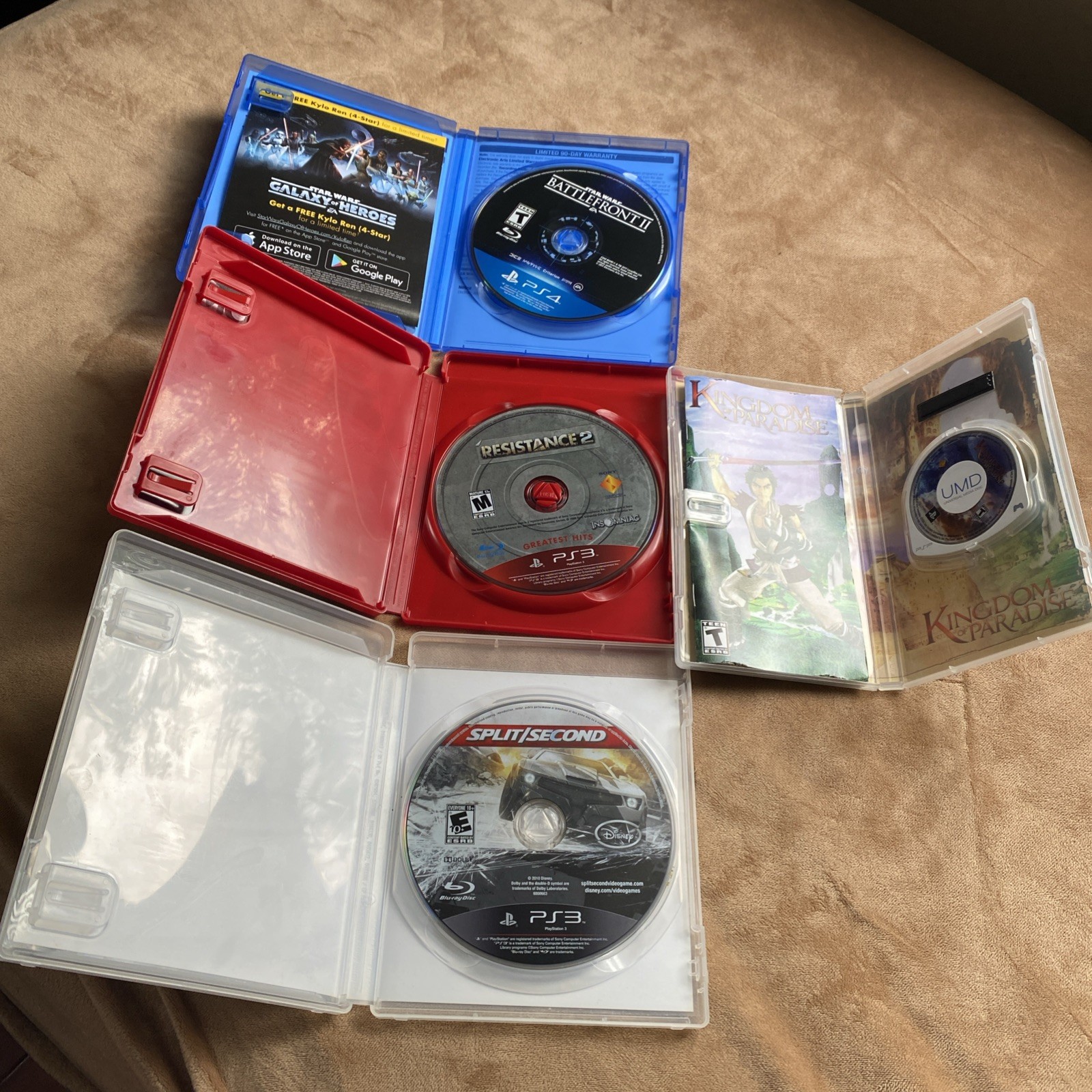 PlayStation Random Game Lot Of 4 Physical Media