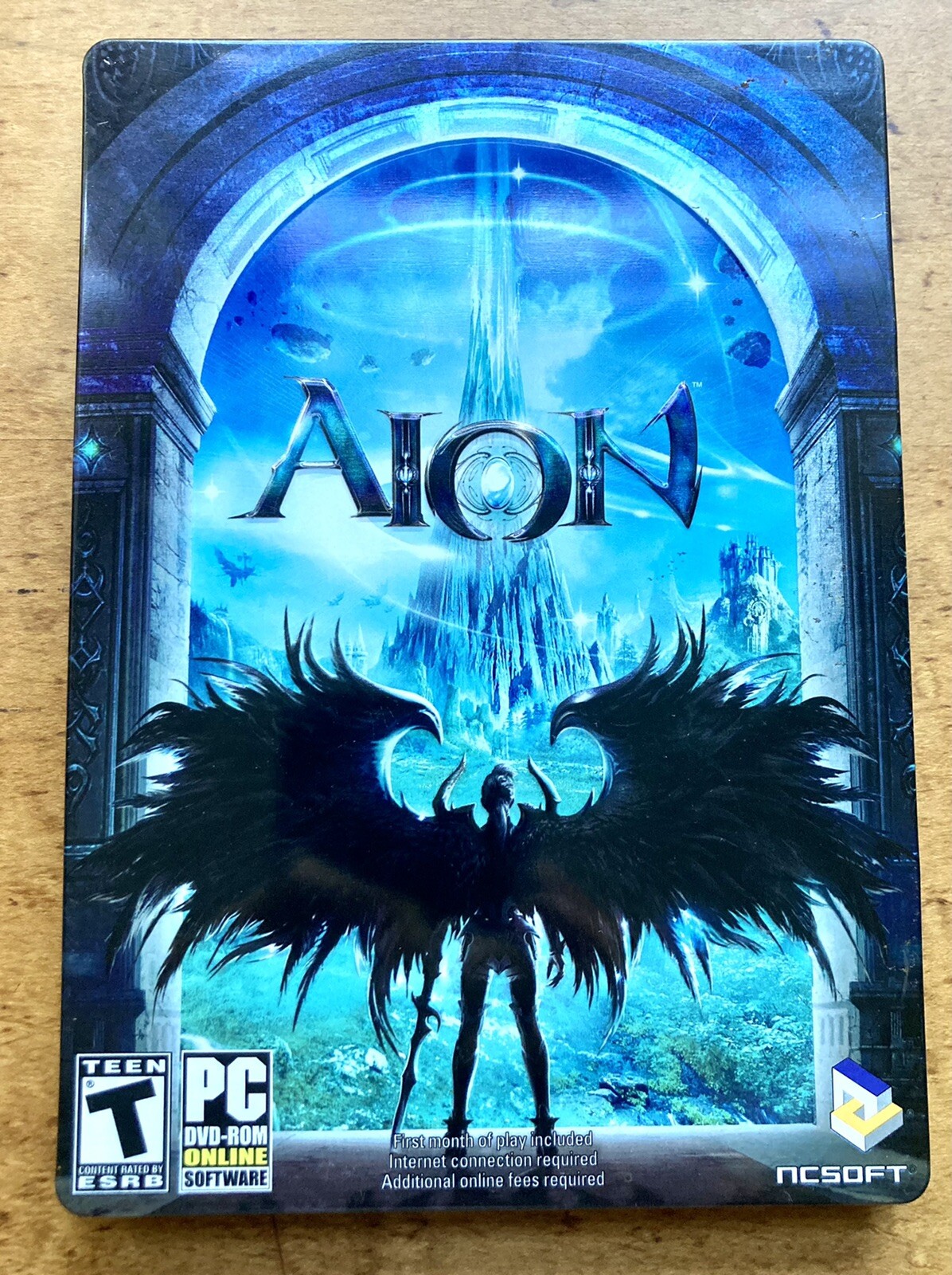 Aion (PC, 2009) Adventure Fantasy PC Video Game 2-Disc Set Rated T Good