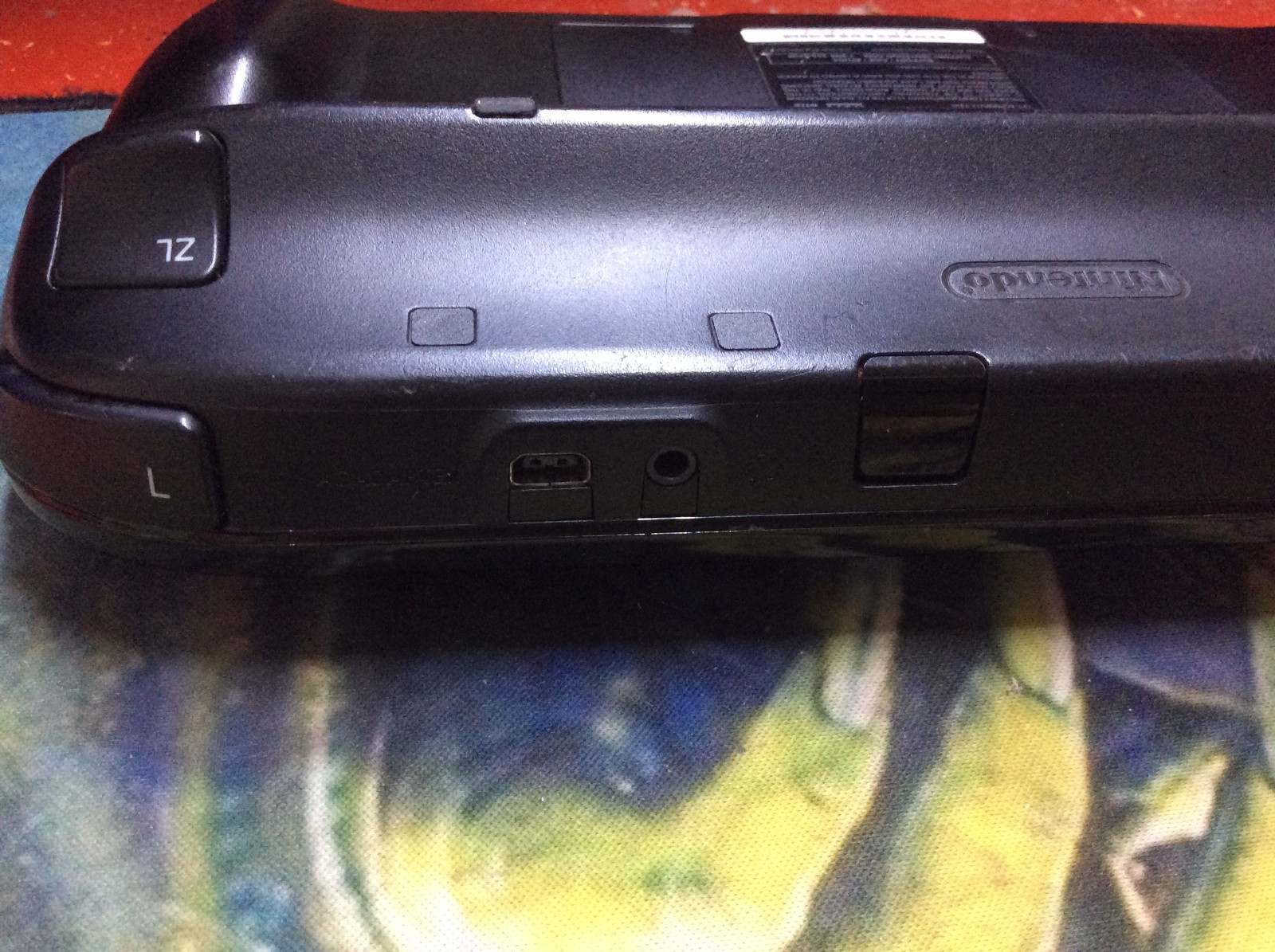 Nintendo Wii U WUP-010 Gamepad Only Black Works Tested.
