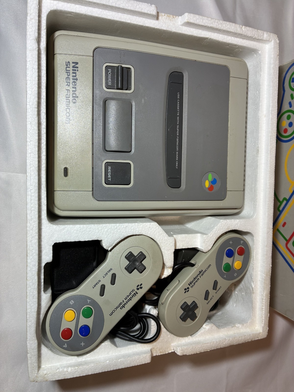Nintendo Super Famicom Console Boxed Tested Working Japan SFC Controller Set