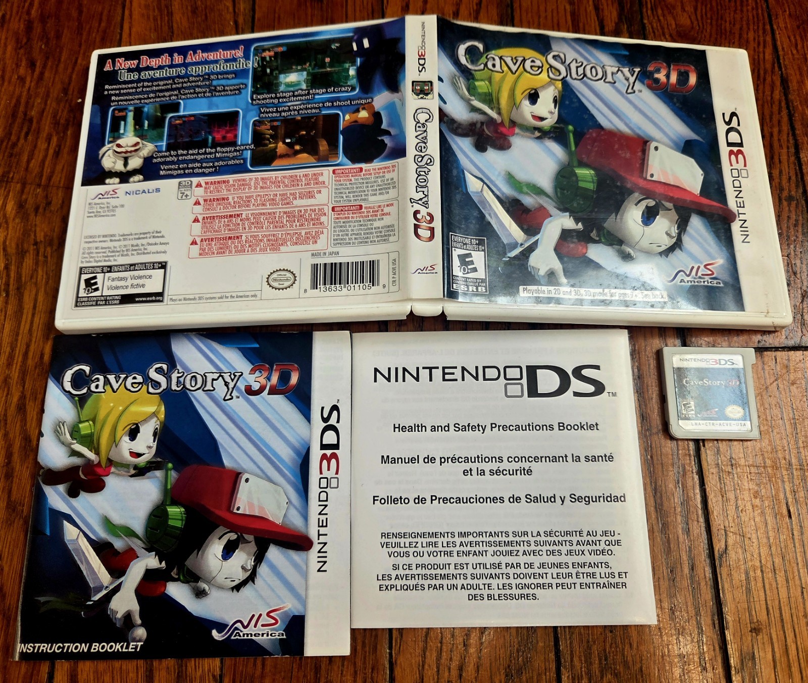 Cave Story 3D (Nintendo 3DS, 2011) Complete Tested