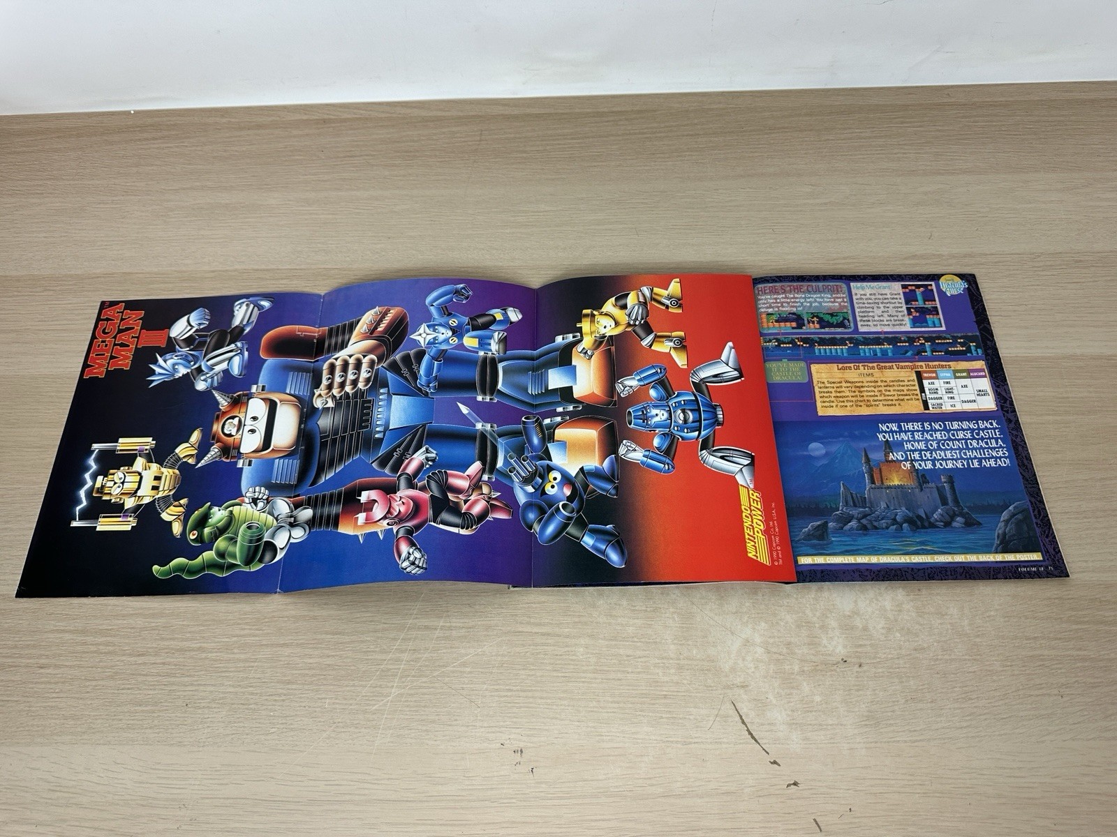 1990 Nintendo Power Magazine #18 w/ Dr. Mario Cover & Mega Man III Poster