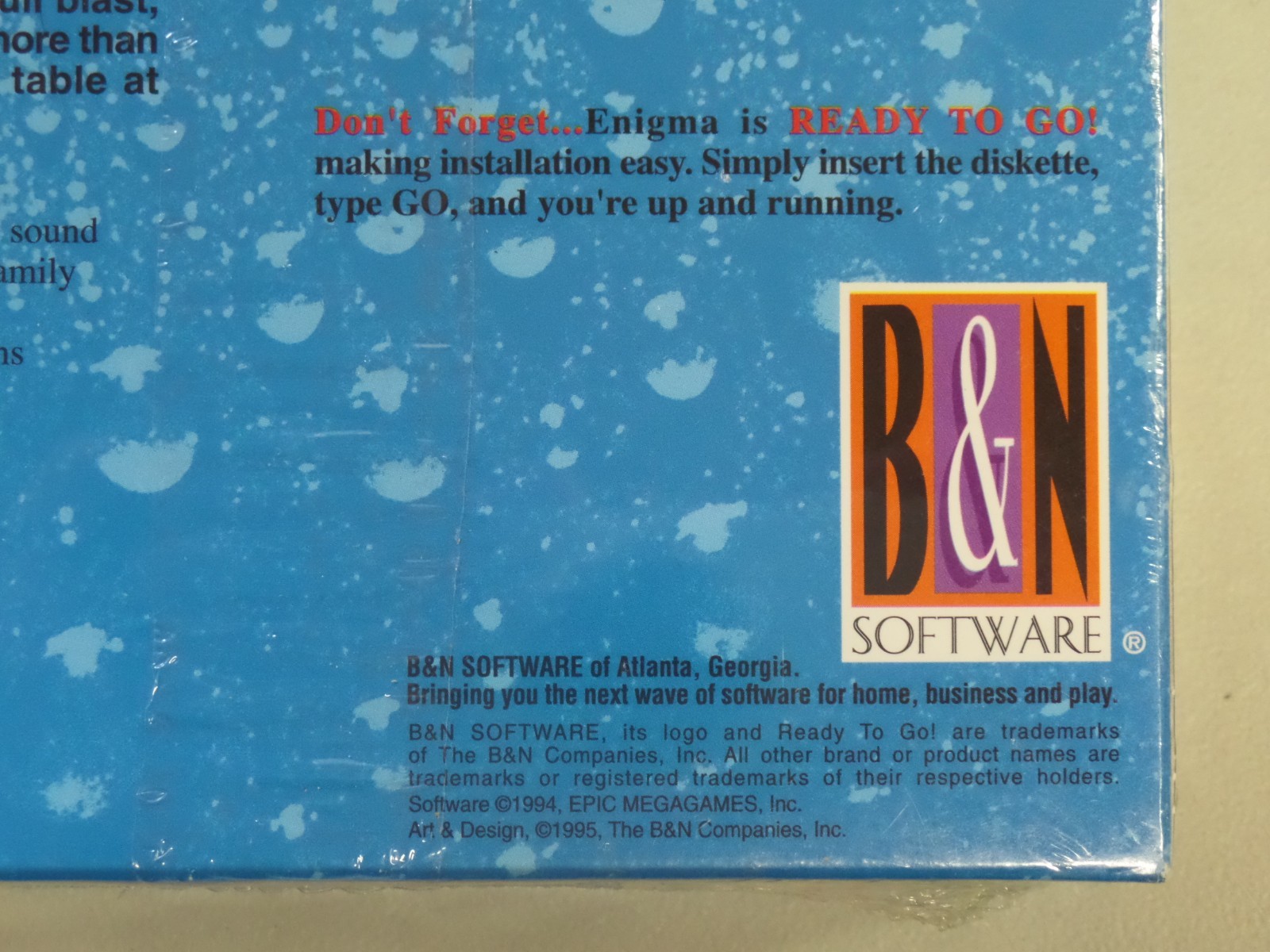 Enigma Pinball Game PC Version 3.5″ Diskette IBM/Tandy or Compatible 1994 NEW