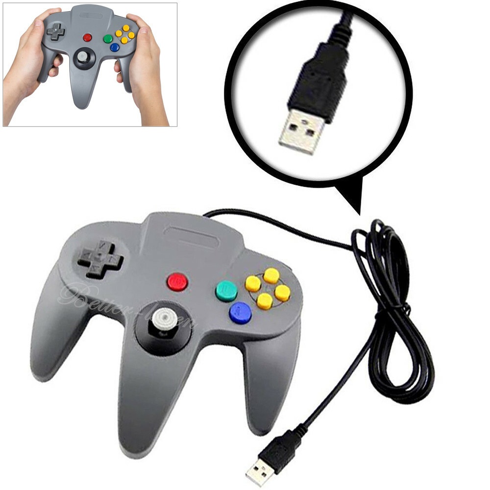 For Nintend 64 N64 USB Controller Gamepad for PC Mac Raspberry Pi 3 Retropie