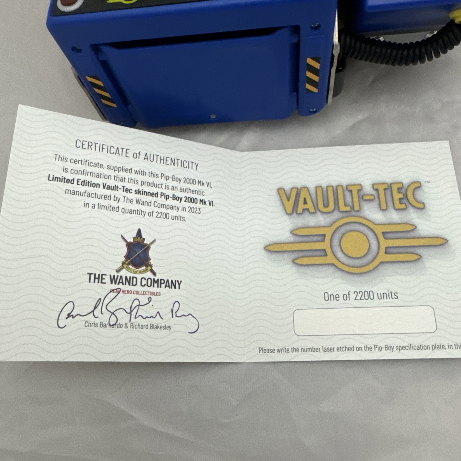 Wand Company Fallout 76 Pip-Boy 2000 Mk VI Vault Tec Limited Edition Replica