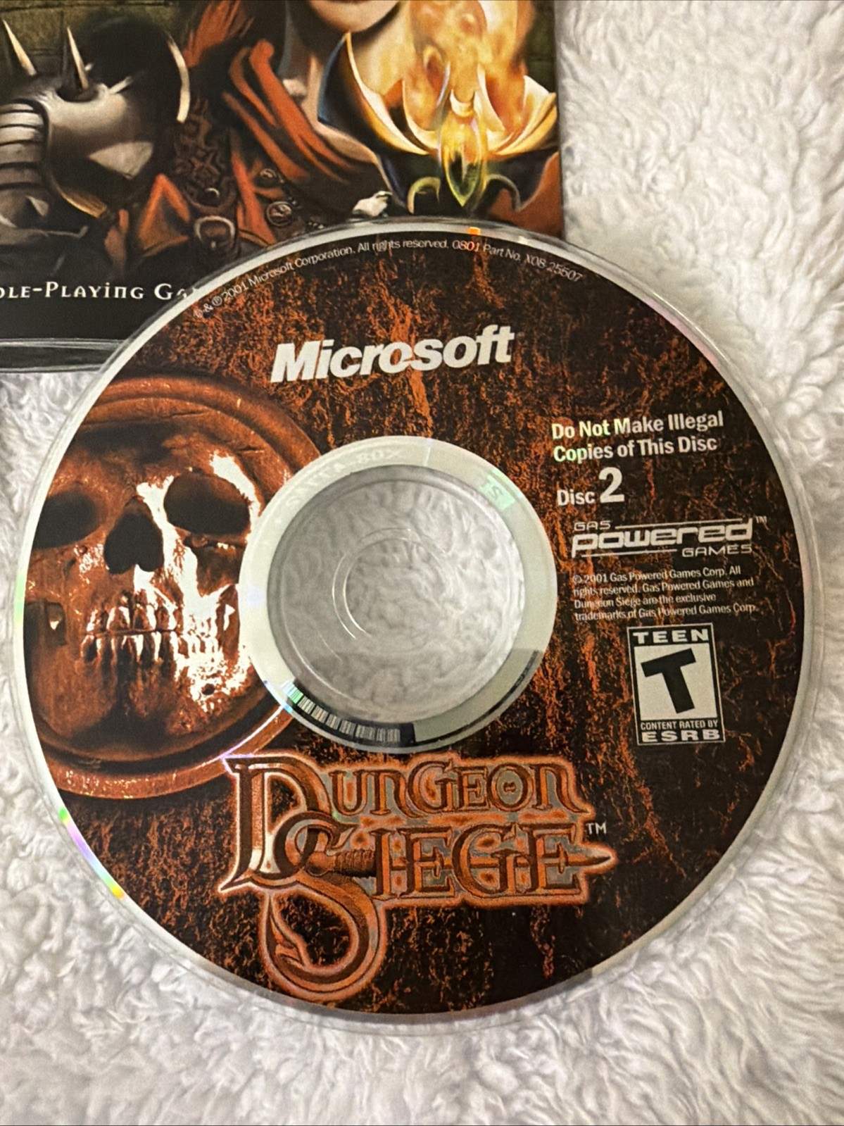 Dungeon Siege PC CD ROM Video Game 2 CD Role Playing VTG CIB Chris Taylor