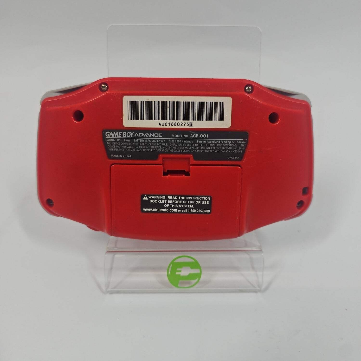 Nintendo Game Boy Advance Handheld Game Console Only AGB-001 Target Red