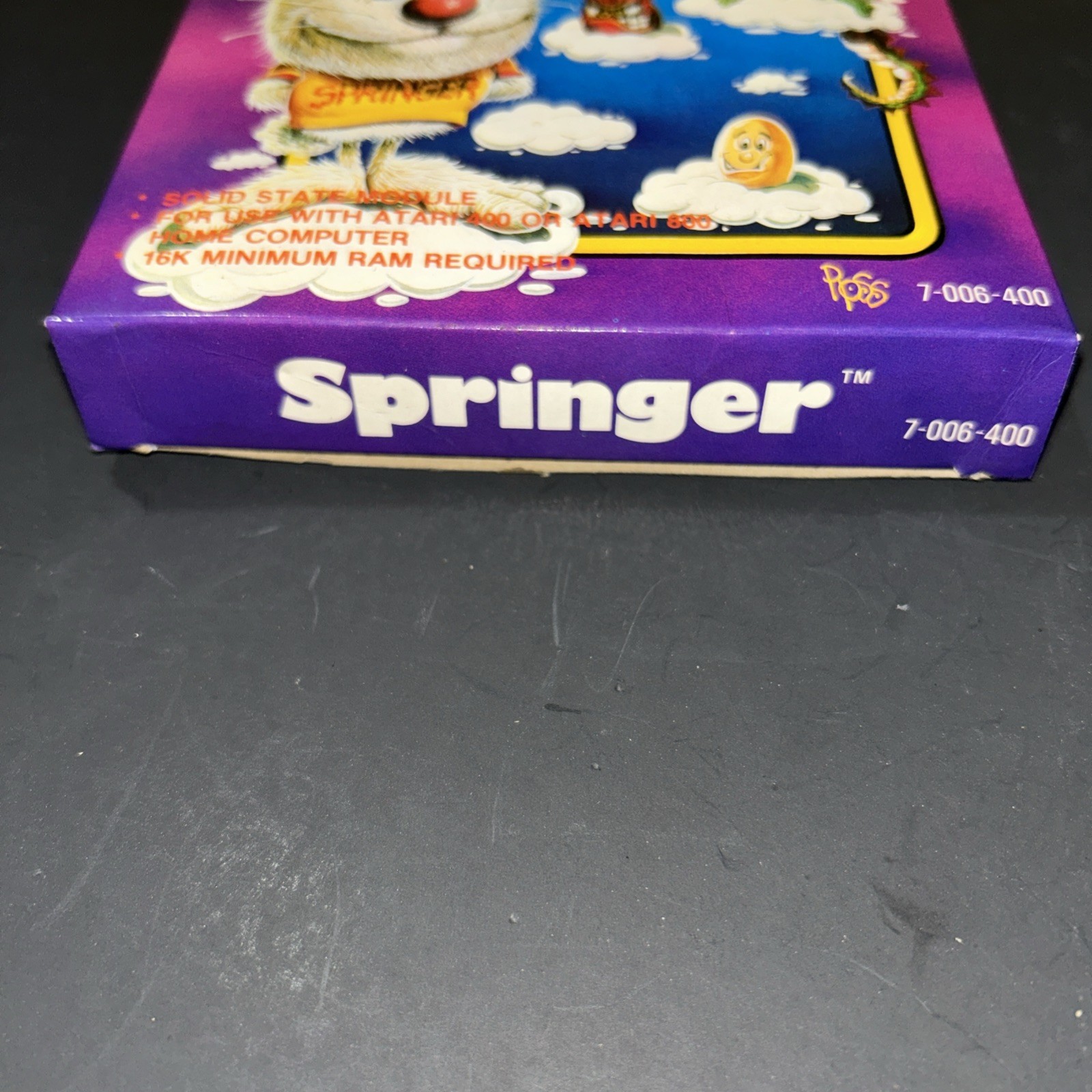 Springer (Atari 400/800/XL/XE) Game And Box-Very Rare
