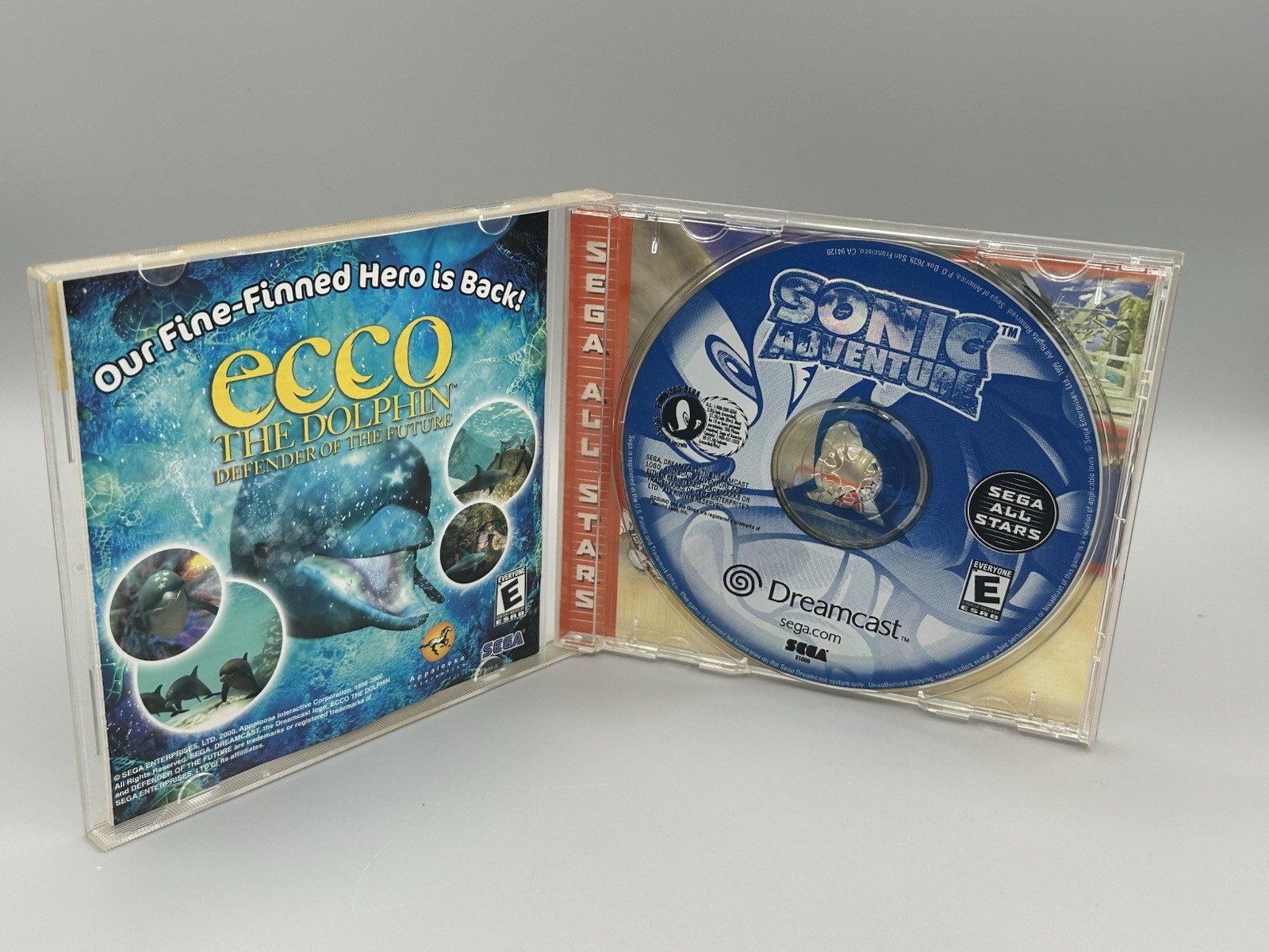 Sega Dreamcast Sonic Adventure Sega All Stars CIB W/ Manual Tested Video Game