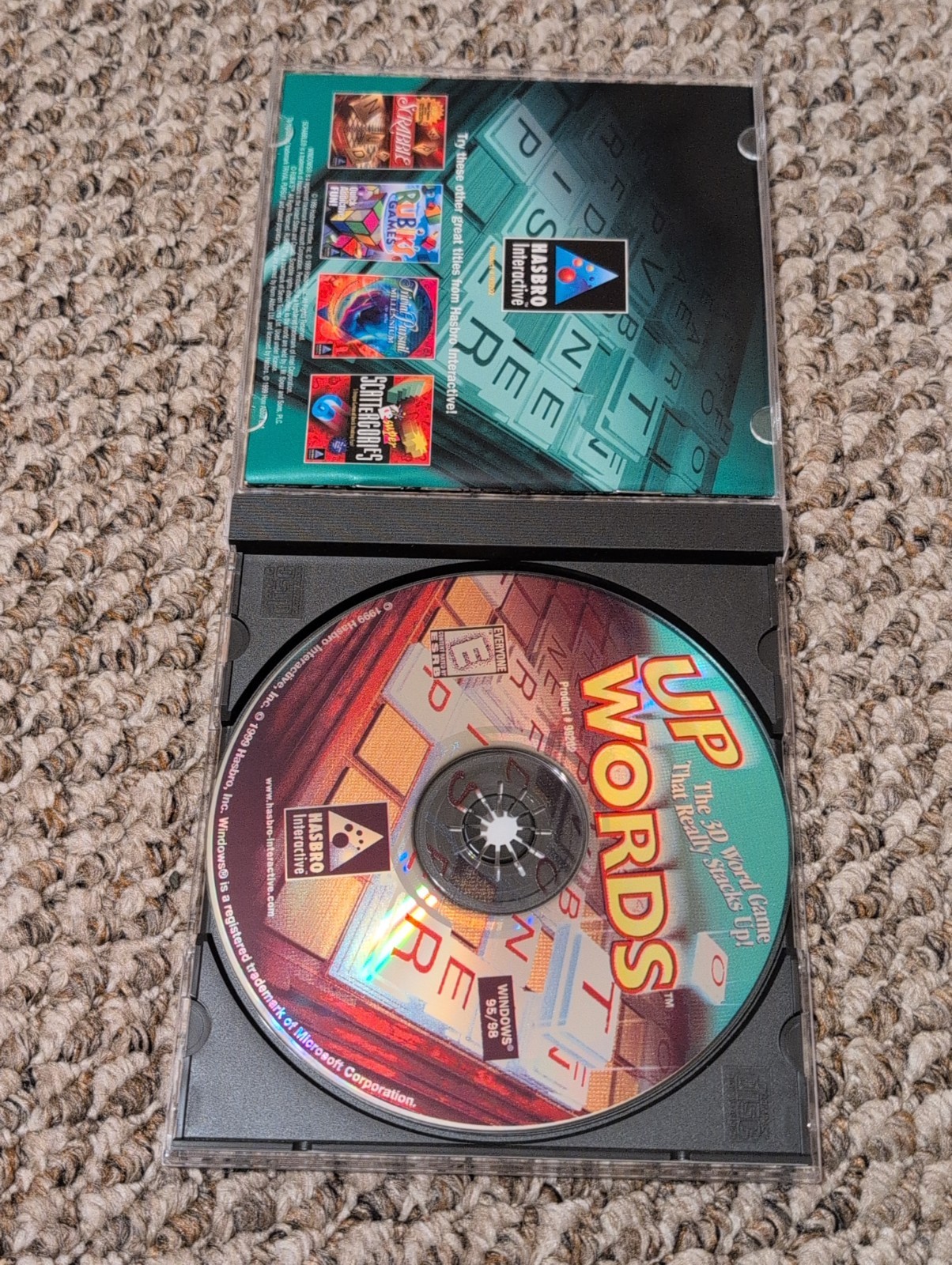 UP WORDS, 3D Word Game (PC, CD-ROM 1999) Hasbro Interactive – WIN 95 / 98