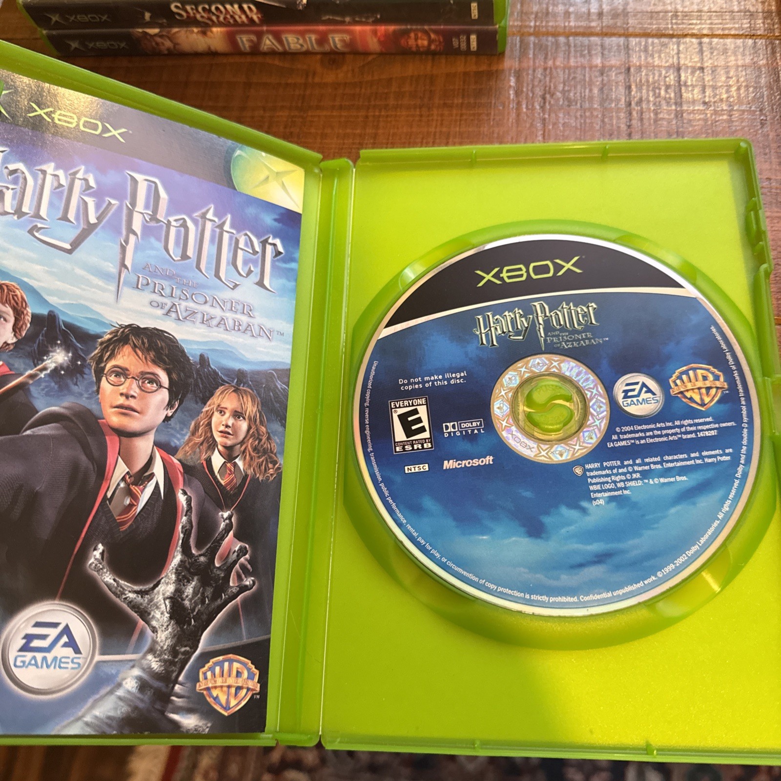 lot of 8 games lotr/crash/fable/harrypotter/grabbed by the ghoulies
