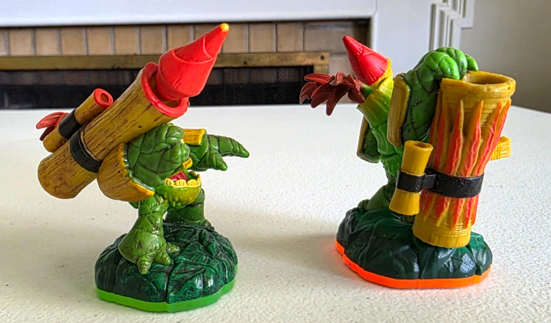 Skylanders Lot of 2 Zook Series 1 and 2 Activision Figurines