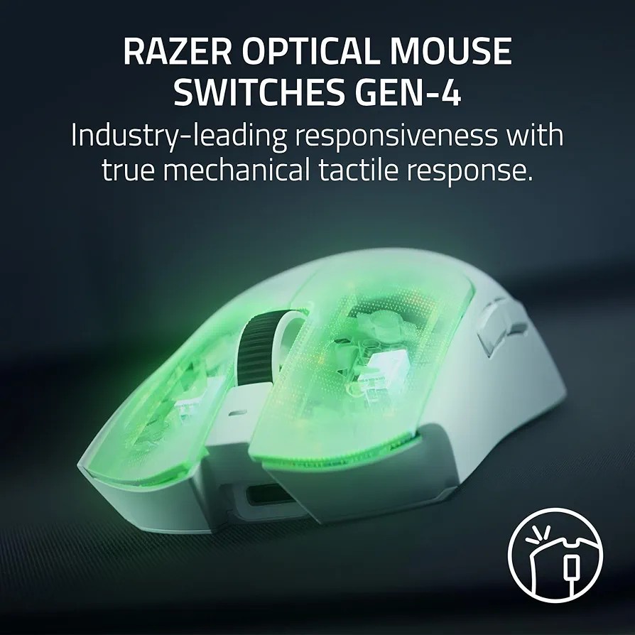 Razer Viper V4 Pro White – Ultra-lightweight Wireless Esports Gaming Mouse