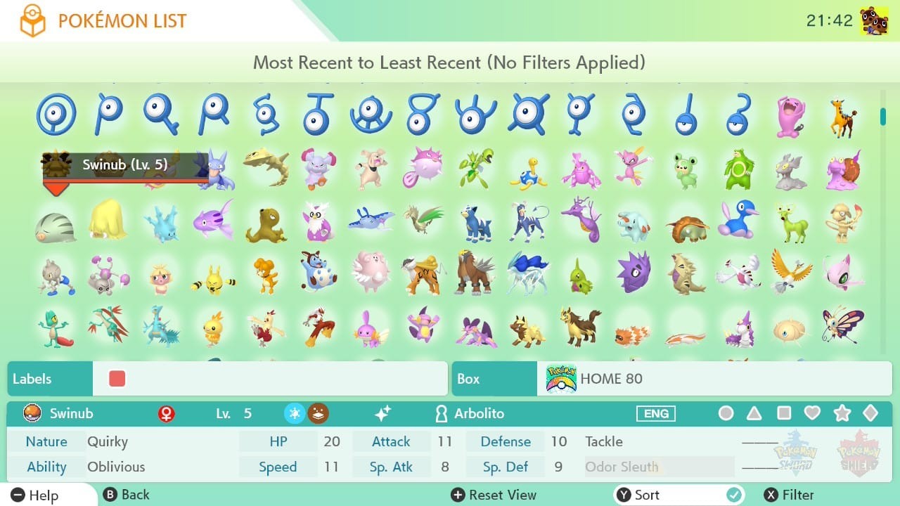 Pokémon HOME Gen 1-7 Shiny Living Dex All Pokedex up to Zeraora🔥Custom