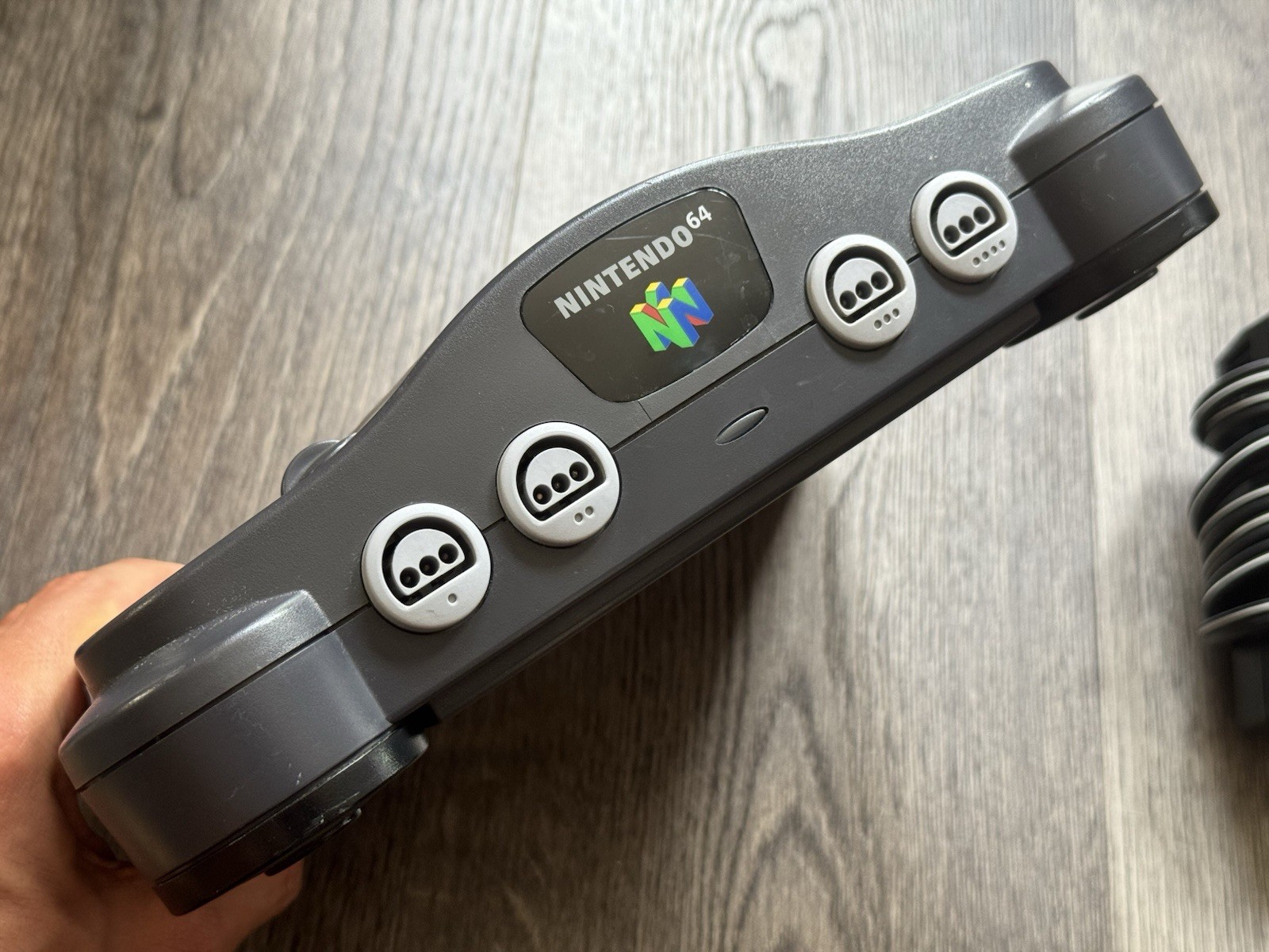 Nintendo 64 Console Bundle w/ Blue Controller & Super Mario 64 Authentic Tested!