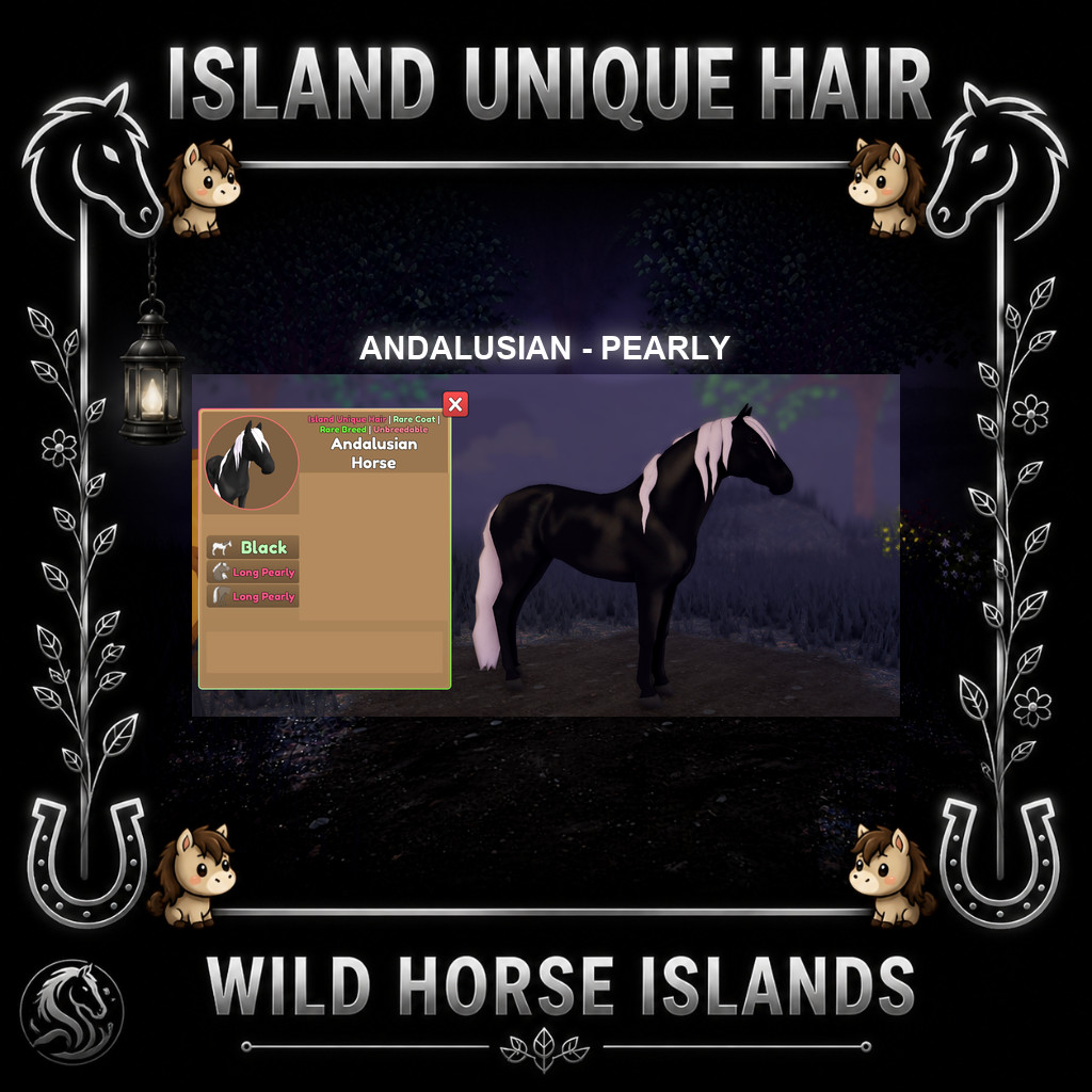 Wild Horse Islands – Andalusian Rcs Horse IUH Island Unique Hair Choose Hair