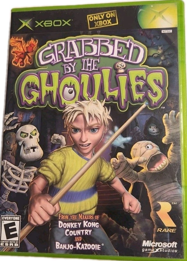 Grabbed by the Ghoulies Microsoft Xbox 2003 Video Game Complete Manual Retro EUC