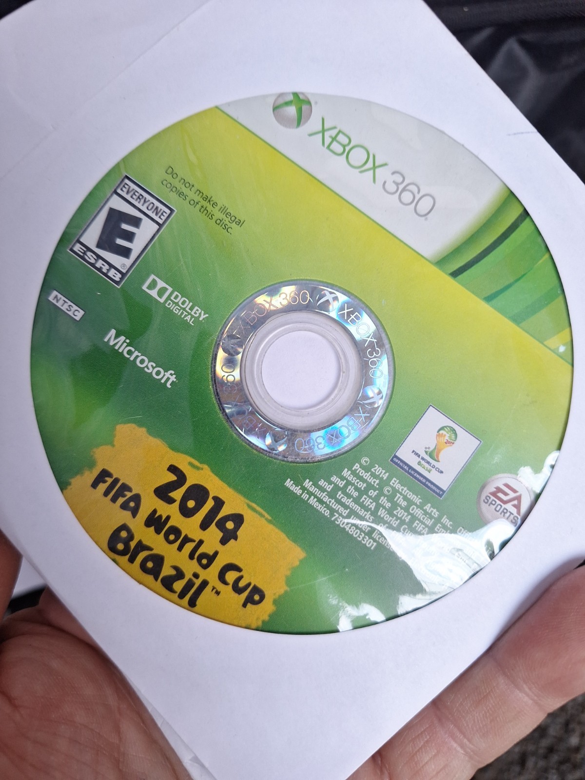2014 FIFA World Cup Brazil (Microsoft Xbox 360, 2014 tested working disc only