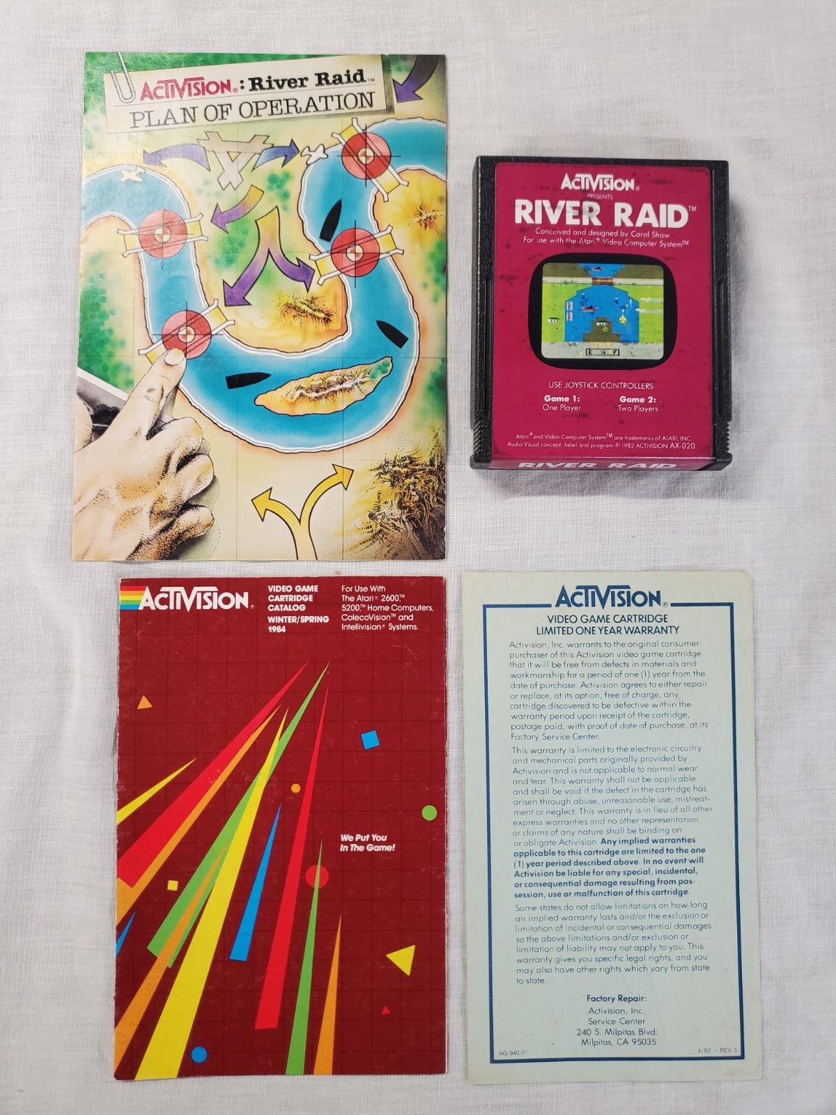 River Raid (Atari 2600) Complete In Box CIB Tested (C043)