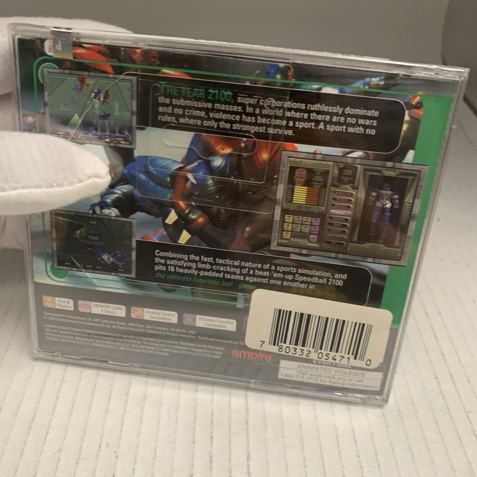 Speedball 2100 (Sony PlayStation 1, 2000) Factory Sealed See Pics & Store Rare