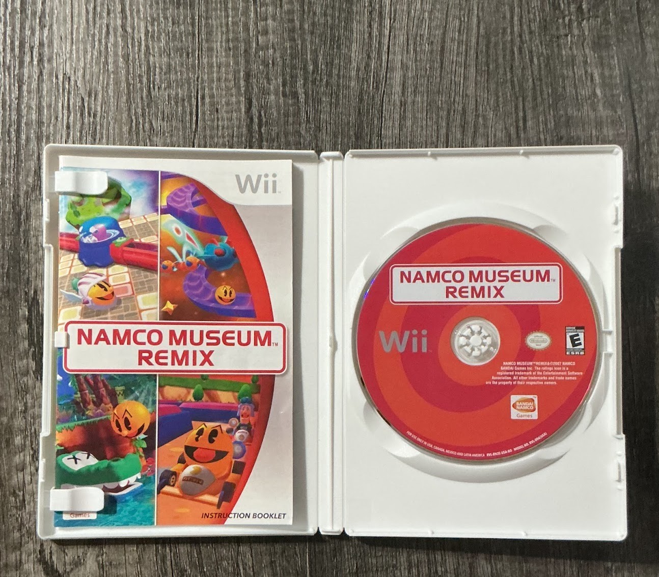 Namco Museum Remix (Nintendo Wii, 2007) Complete in Box Tested & Working!