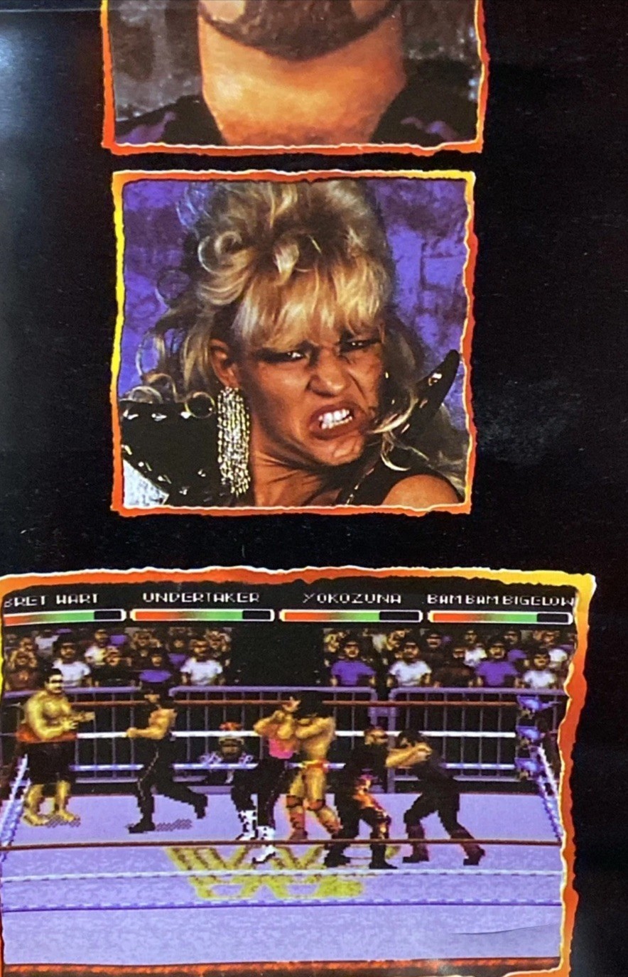 WWF RAW WrestleMania Nintendo SNES Sega Store Display Poster WWE Banner Standee