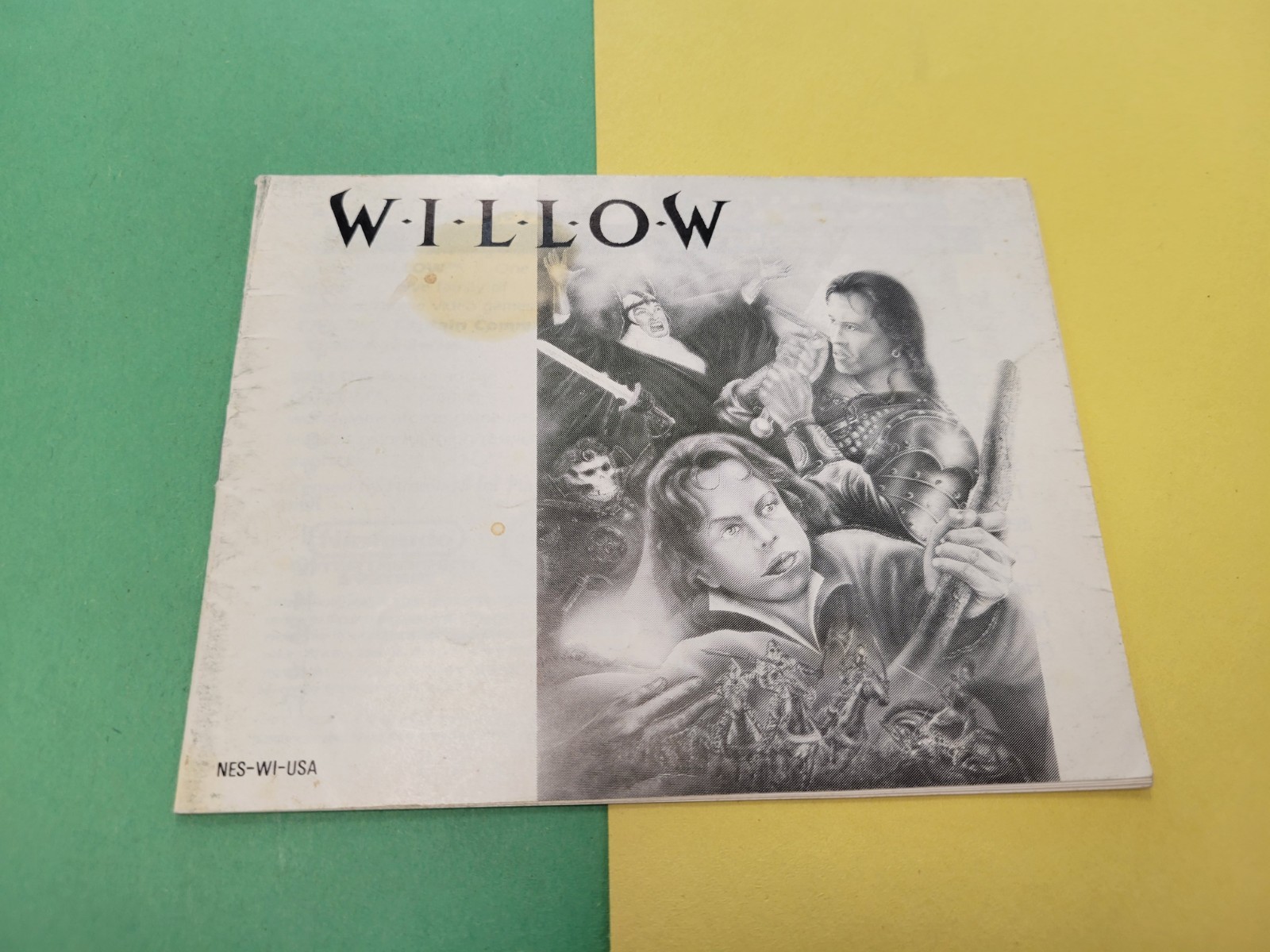 Authentic Nintendo NES Instruction Manual Only Willow Book