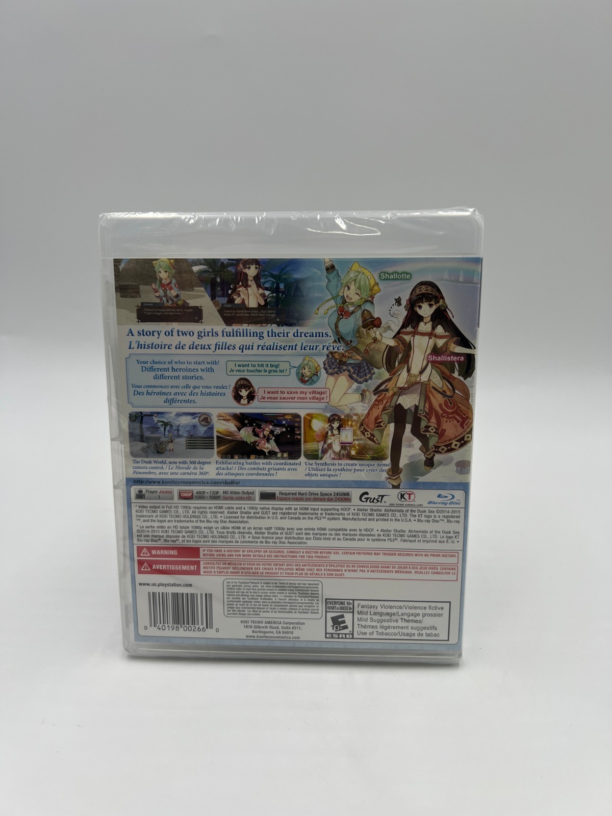 Atelier Shallie: Alchemists of the Dusk Sea PS3 – Factory Sealed NEW US VERSION!