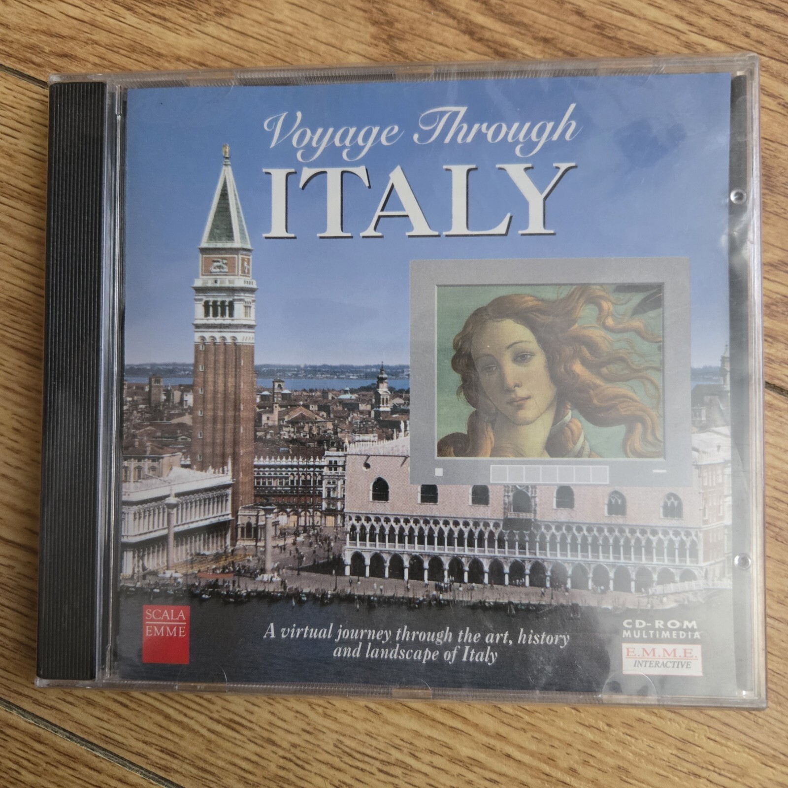 VERY RARE: VOYAGE THROUGH ITALY [Vintage PC GAME 1994] (CD-ROM EMME WINDOWS 3.1)