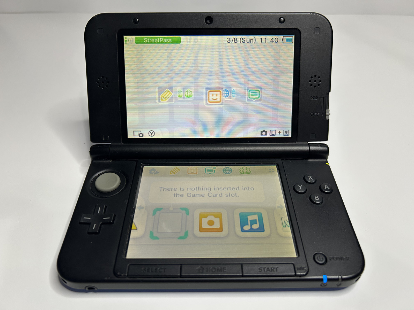 Nintendo 3DS XL LL – Blue – Region Free Console | 8GB SD + Charger | Very Good