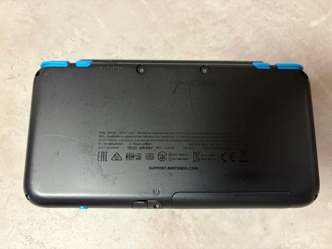 Nintendo new 2DS XL LL Turquoise x Black Console Boxed from Japan Tested
