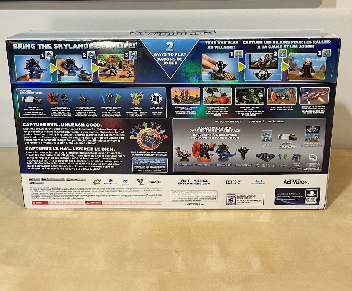 Skylanders Trap Team Dark Edition Starter Pack For PS3. RARE ‼️‼️‼️. Sealed.